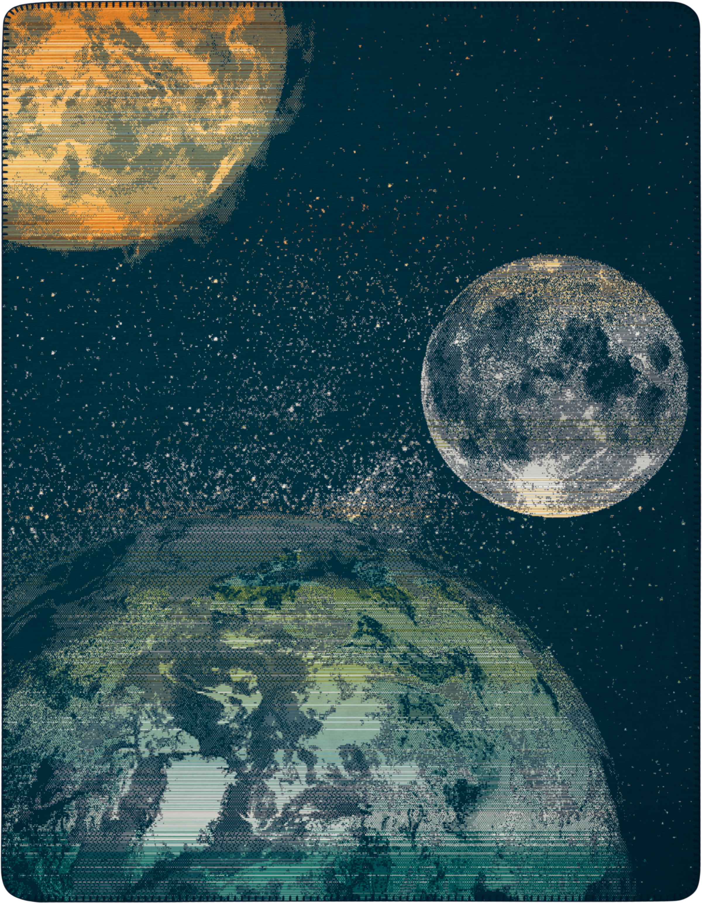 Image of Biederlack Wohndecke "Wohndecke Cosmos" 150 x 200, mit Zierstich