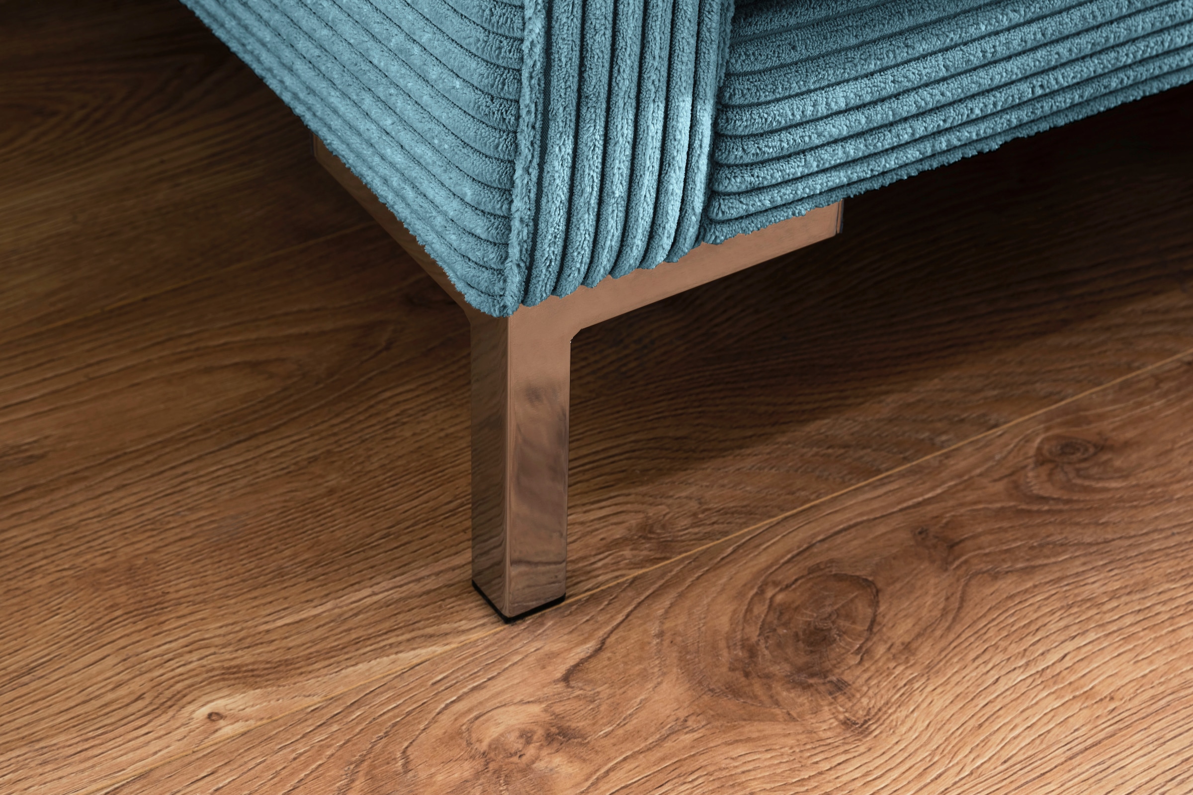 Trends by HG 2-Sitzer »Landau«, in Cord-Stoff mit Metallfuss