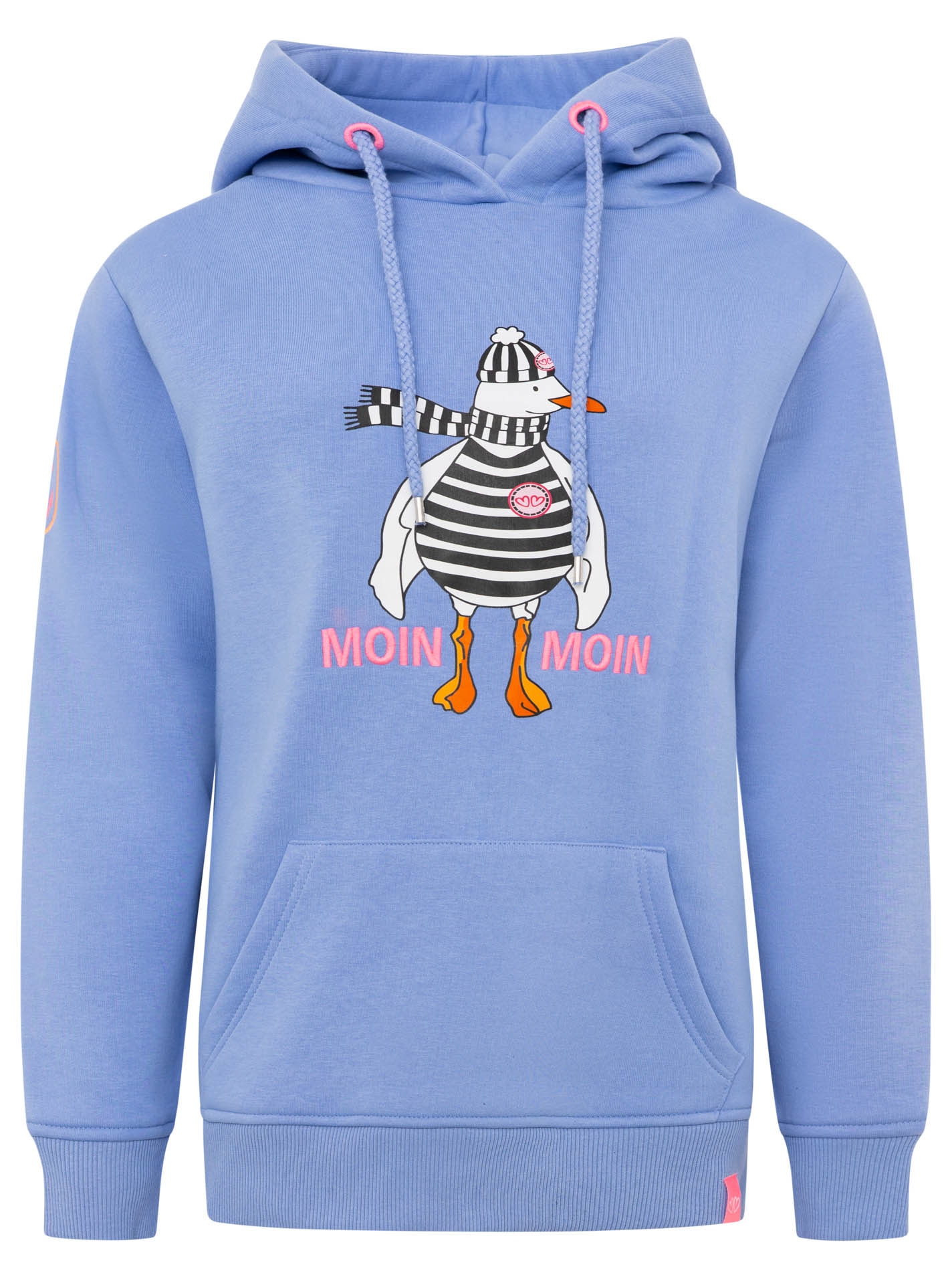 Zwillingsherz Hoodie »"Moin Moin Möwe"«, mit nordischem Gruss, lustiger Möwe, Fronttasche
