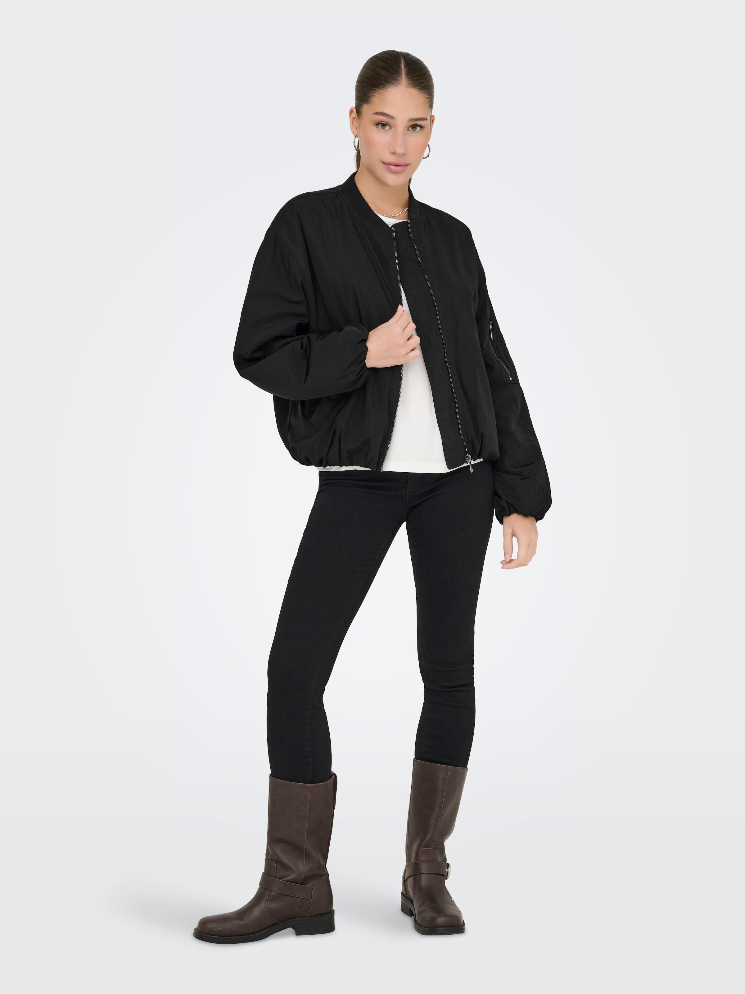 ONLY Bomberjacke »ONLADEL LIFE OVERSIZED BOMBER CC OTW«, ohne Kapuze