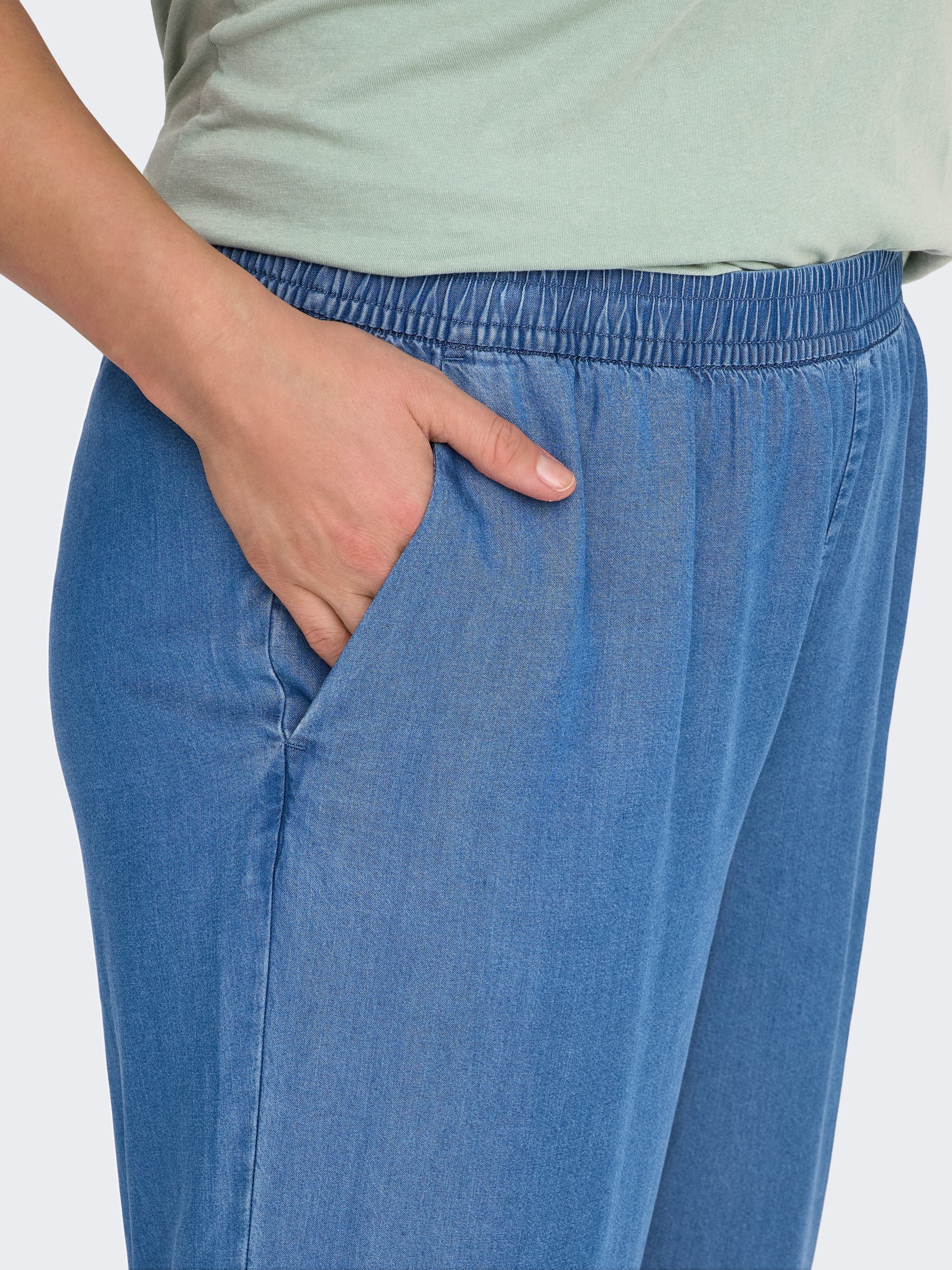 ONLY CARMAKOMA Culotte »CARCHARIS LIFE CULOTTE PANTS CC PNT«  Sommerhose, im Denim Look