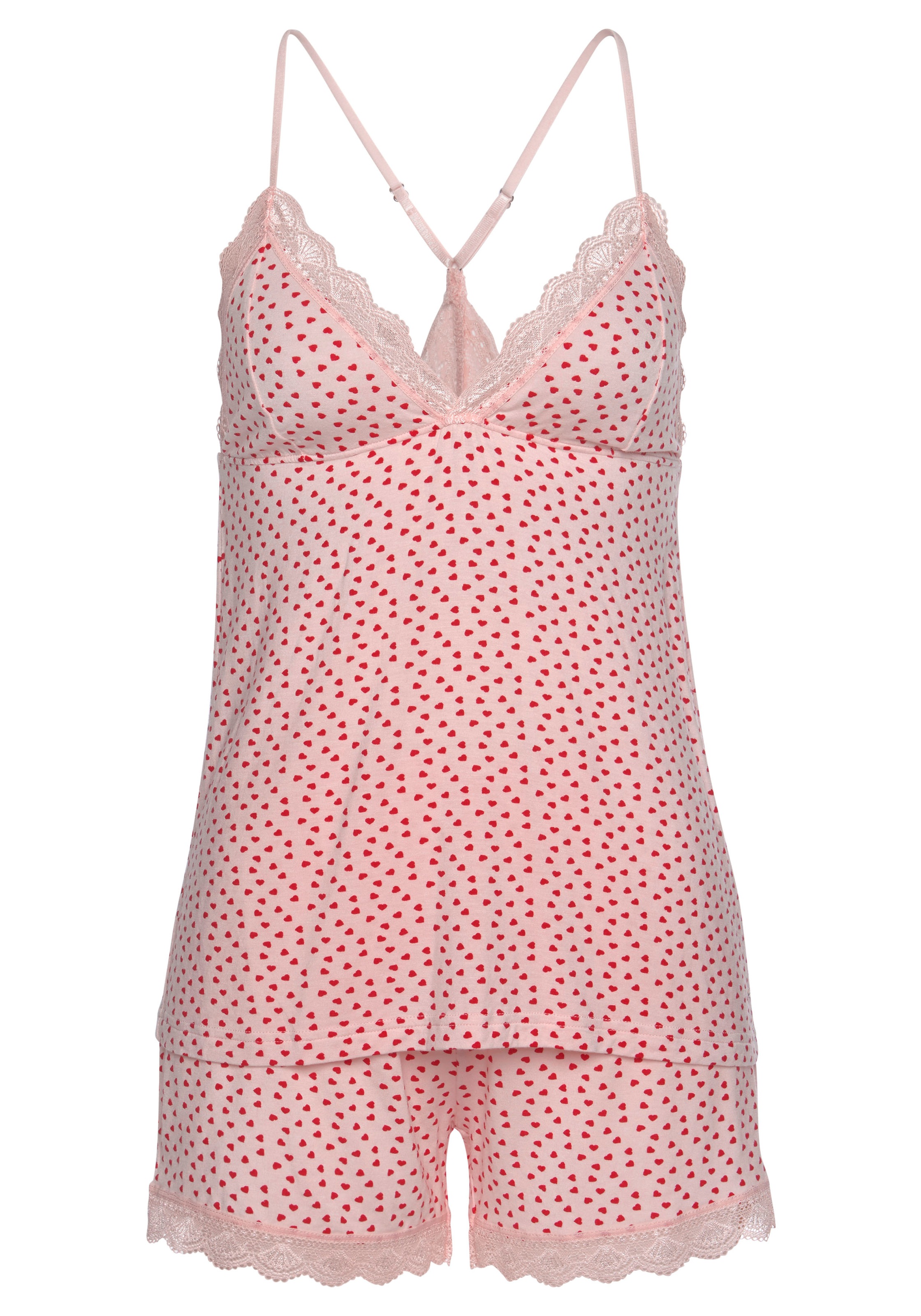 Image of s.Oliver Shorty, mit Herzchendruck und Spitze bei Ackermann Versand Schweiz
