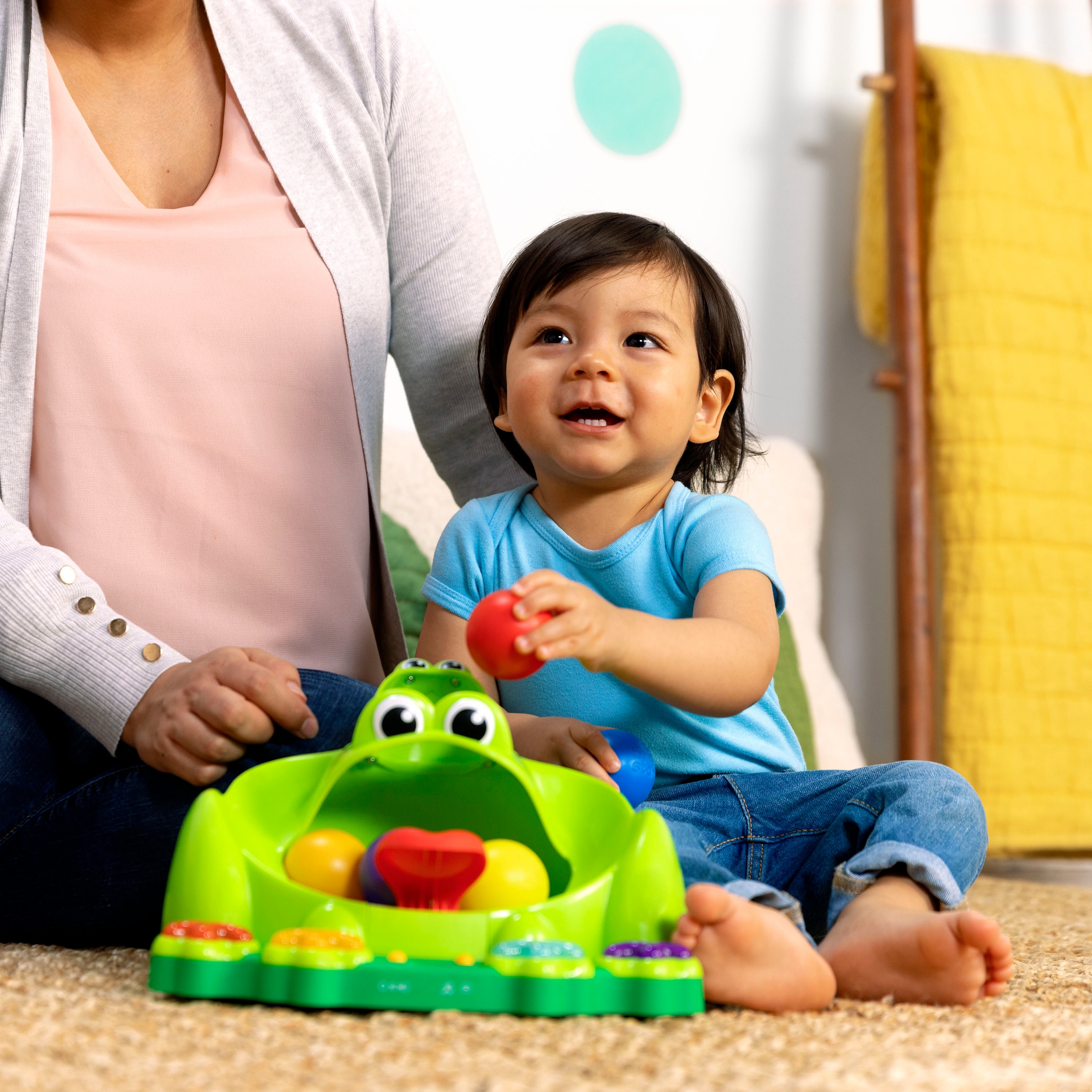 Bright Starts Jouets éducatifs »Poppin' Ball Frog Ball Play Toy« mit Licht und Sound