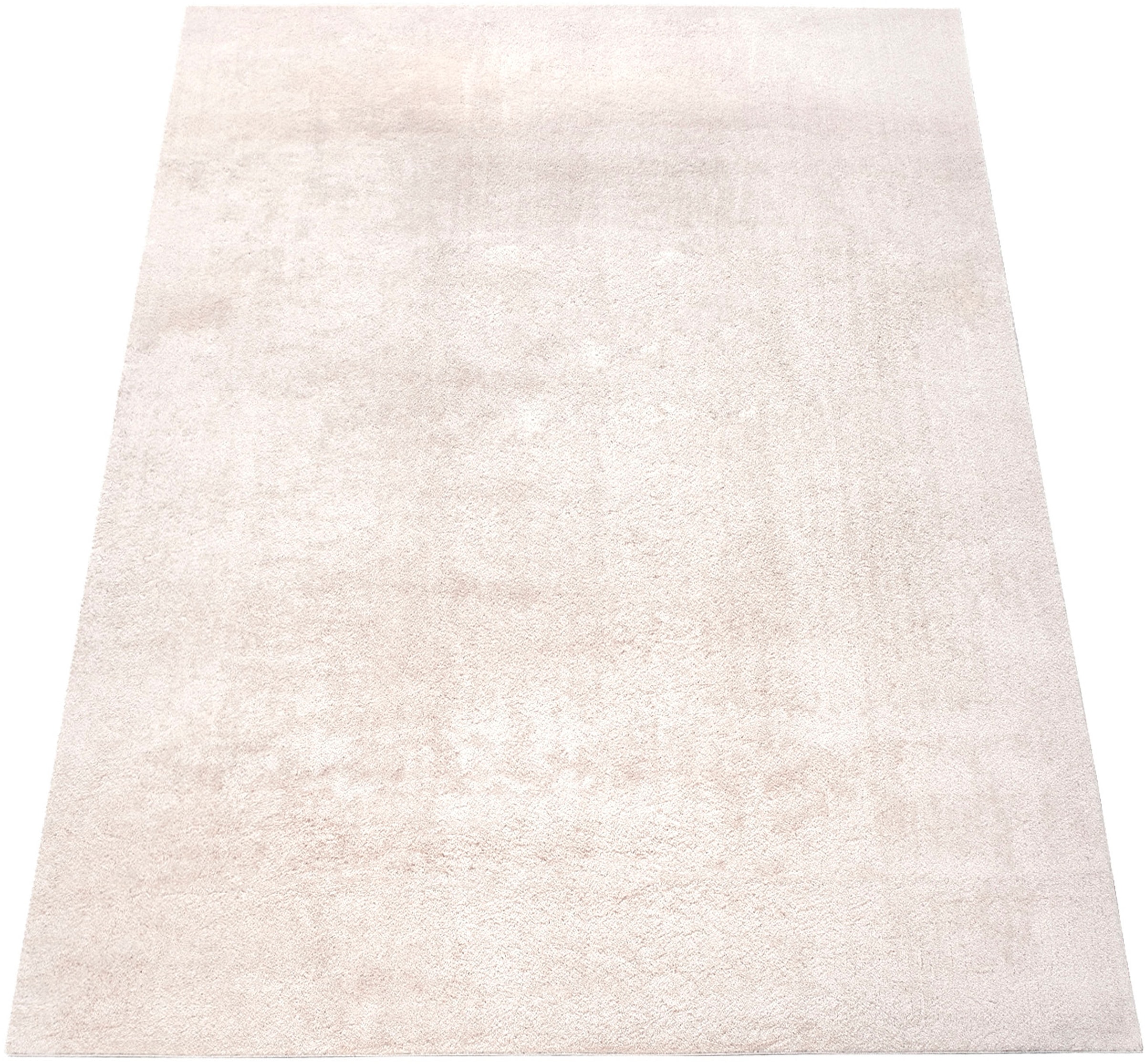 my home Teppich »Andeer« rechteckig 14 mm Höhe Kurzflor, Uni Farben, weich & kuschelig, waschbar, Wohnzimmer