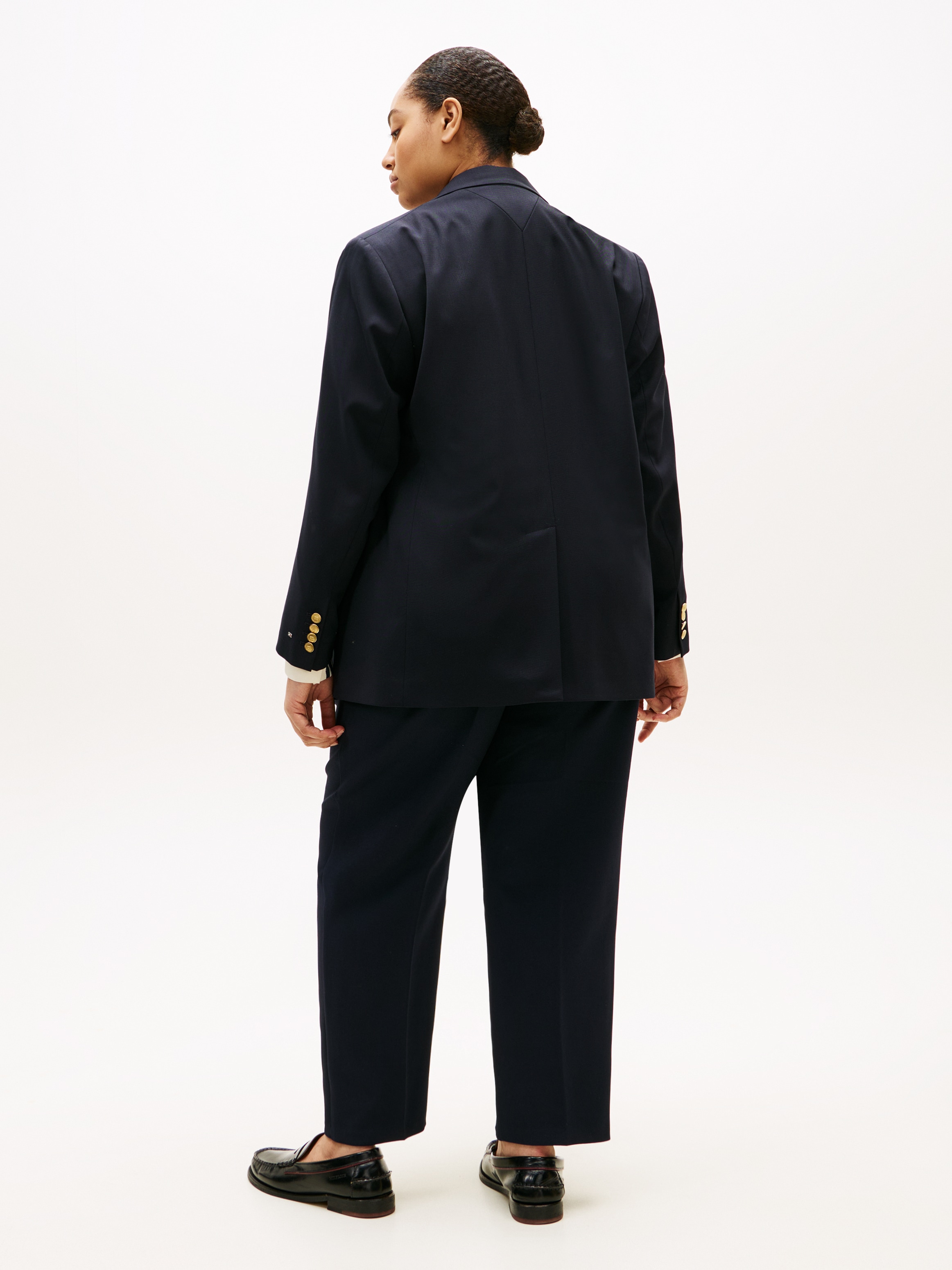 Tommy Hilfiger Curve Jackenblazer »CRV TIMELESS WOOL DB BLAZER« in grossen Grössen, mit Wolle