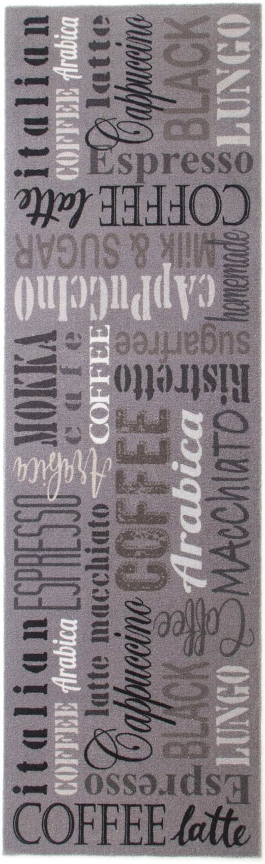 Image of Primaflor-Ideen in Textil Küchenläufer »COFFEE«, rechteckig, 6,5 mm Höhe, mit Schriftzug, Grösse 50x150 cm, rutschhemmend, waschbar, Küche bei Ackermann Versand Schweiz