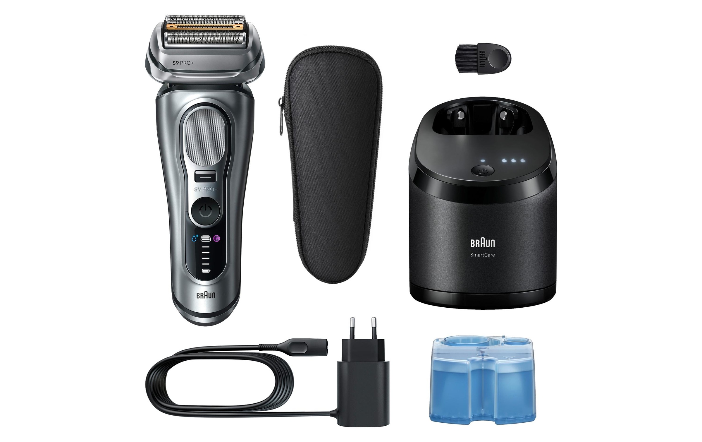 Image of Braun Elektrogesichtshaarentferner "Series 9 Pro+ 9667cc" Reinigungsstation