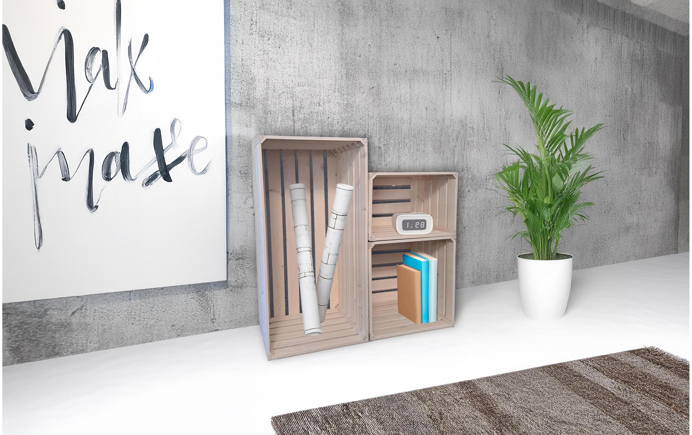 Holz Zollhaus Regal »Holzharasse 35 x 70 x 32 cm«