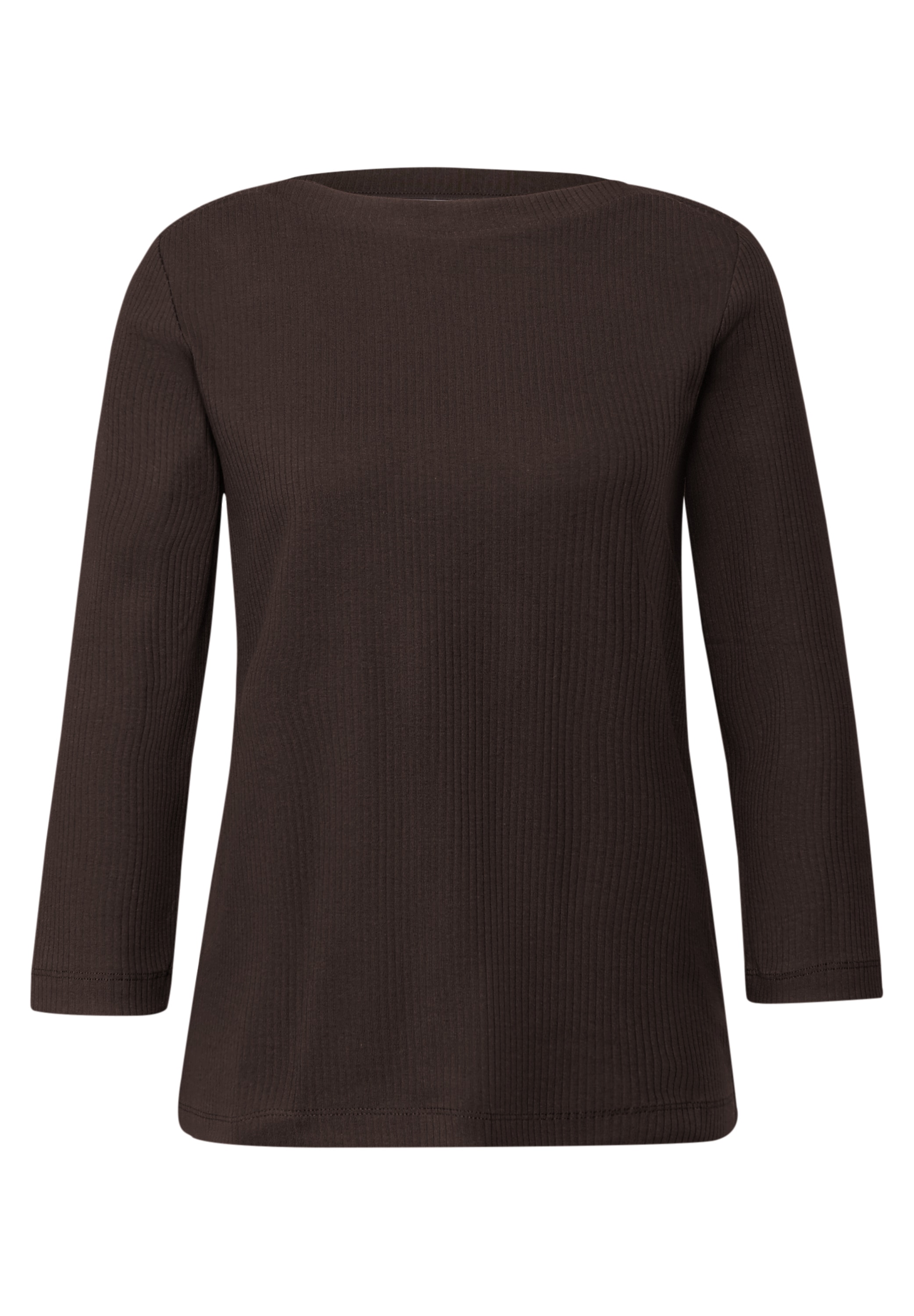 STREET ONE T-shirt à manches 3/4 in Rippstruktur