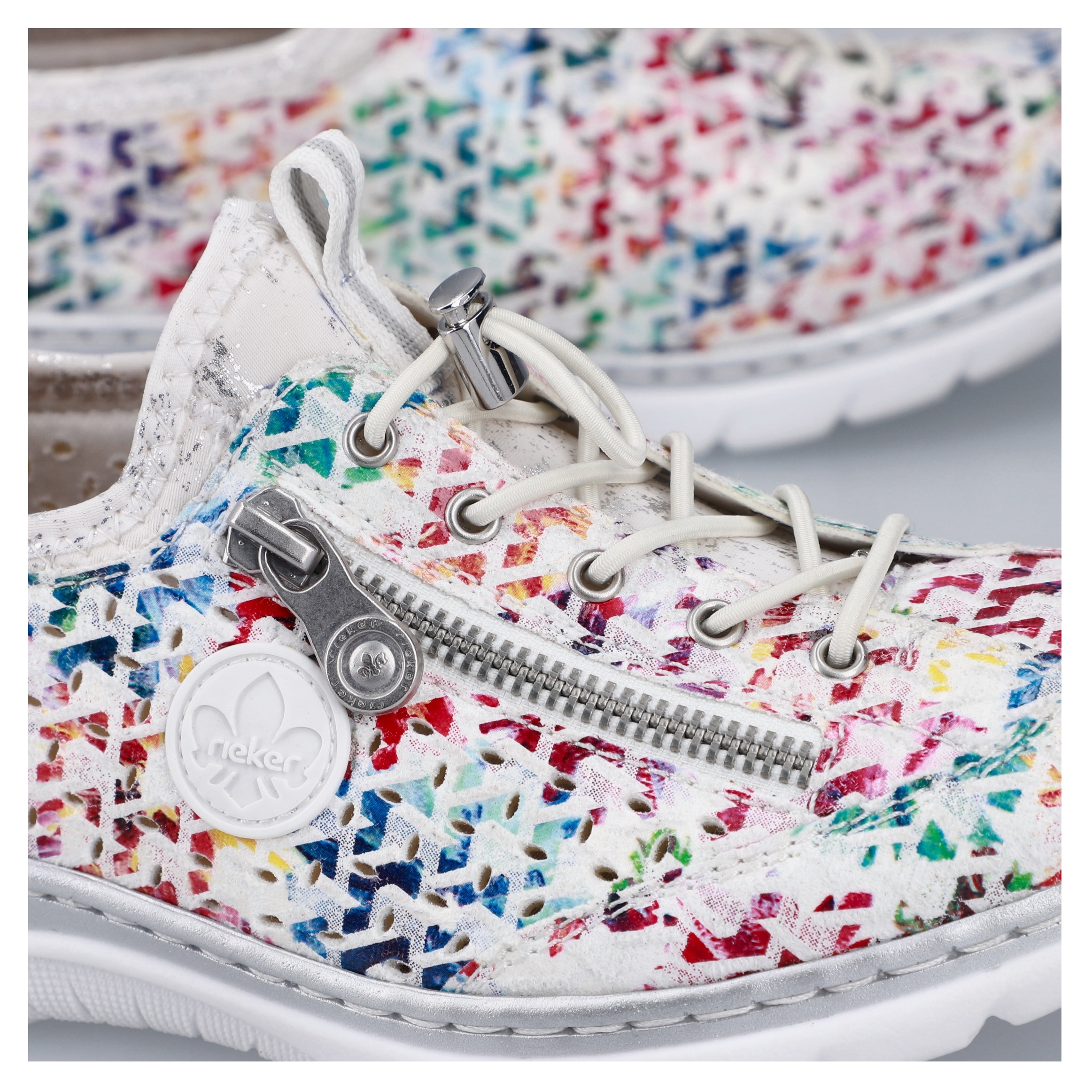 Rieker Slip-On Sneaker  Schlupfschuh, Freizeitsneaker, Halbschuh mit MemoSoft-Ausstattung