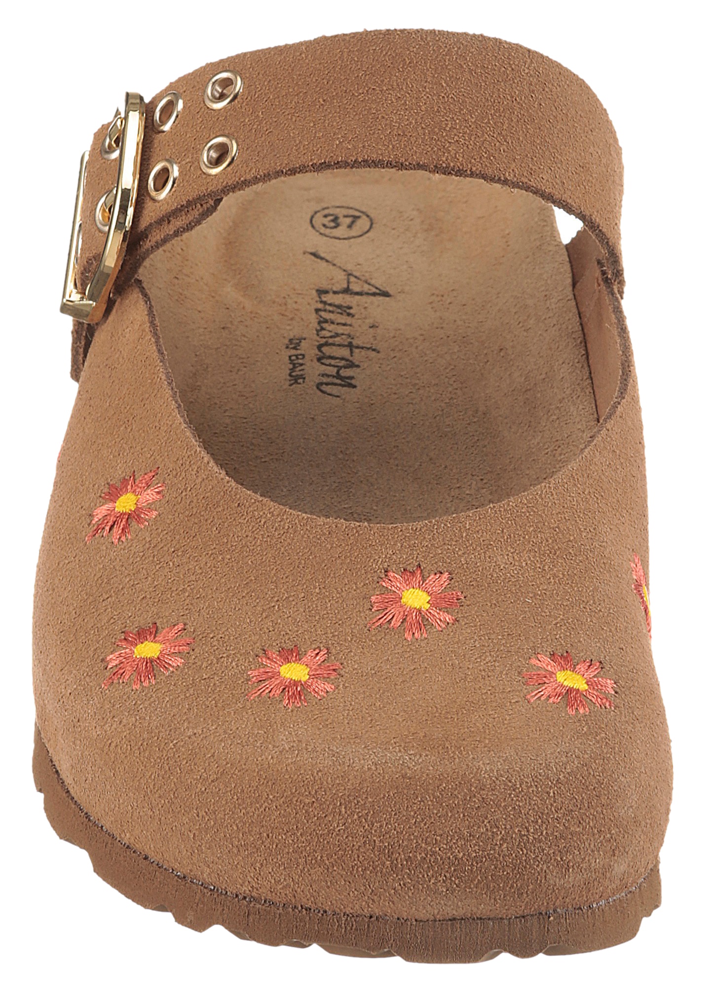 Aniston SHOES Sabot  Chaussure d'été, sabot avec broderie florale - NOUVELLE COLLECTION
