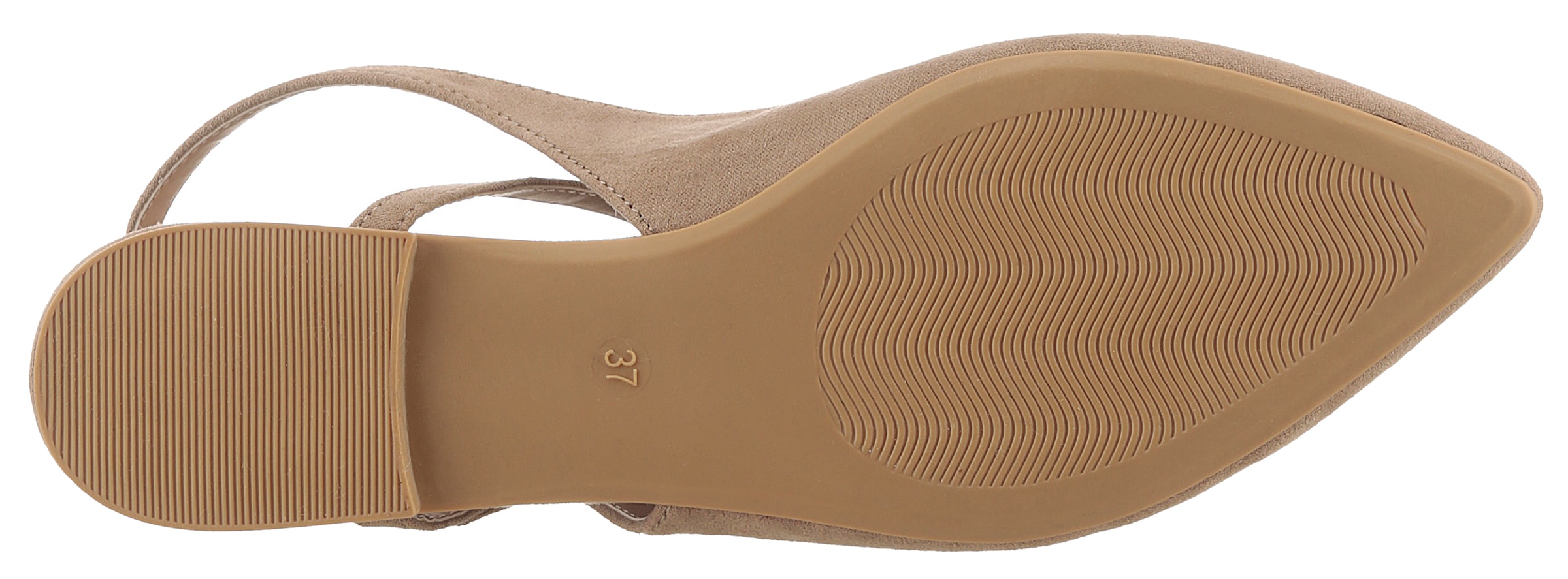 Aniston SHOES Slingpumps, Flat, Sommerschuh, Riemchensandale - neue KOLLEKTION, schmale Form