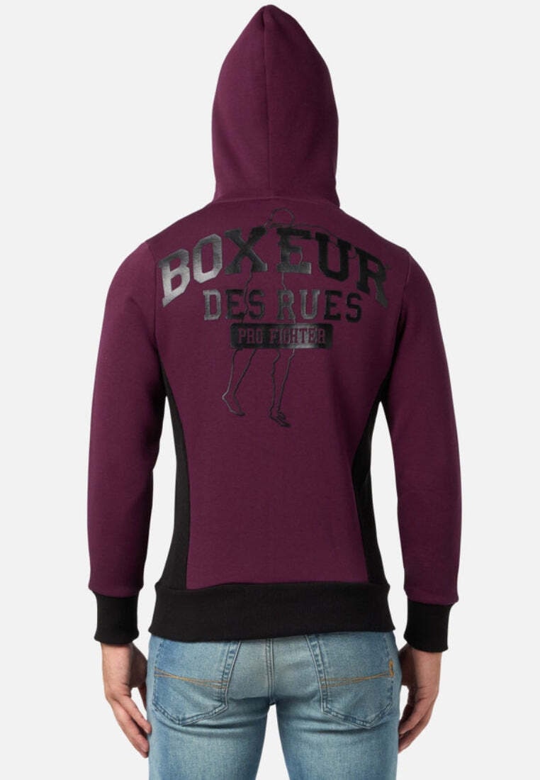 BOXEUR DES RUES Kapuzensweatjacke »BOXEUR DES RUES Kapuzenpullover Hooded Full Zip Sweatshirt«