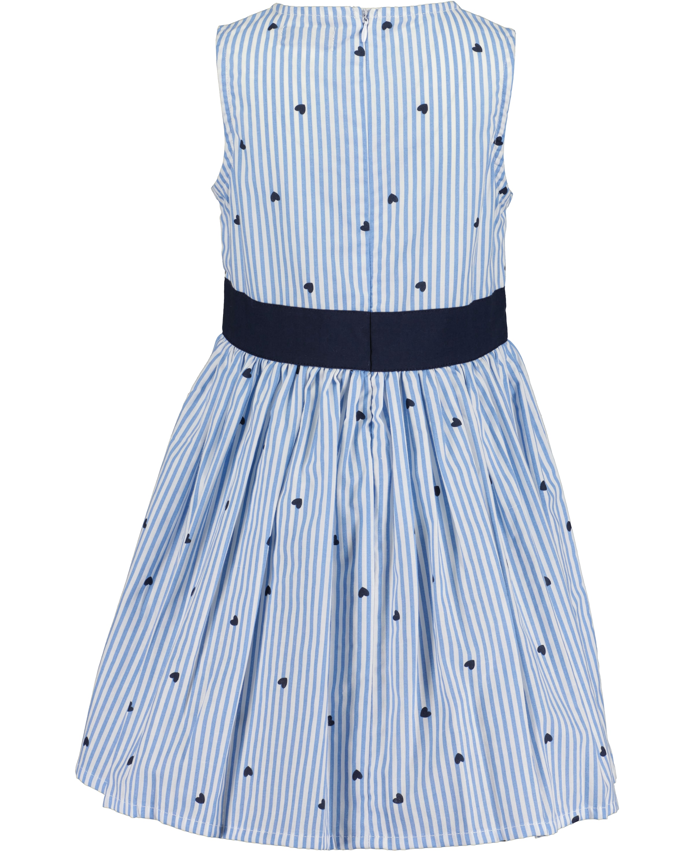 Blue Seven Sommerkleid, im zeitlosem Streifen-Design mit tollem Herzen-Allover