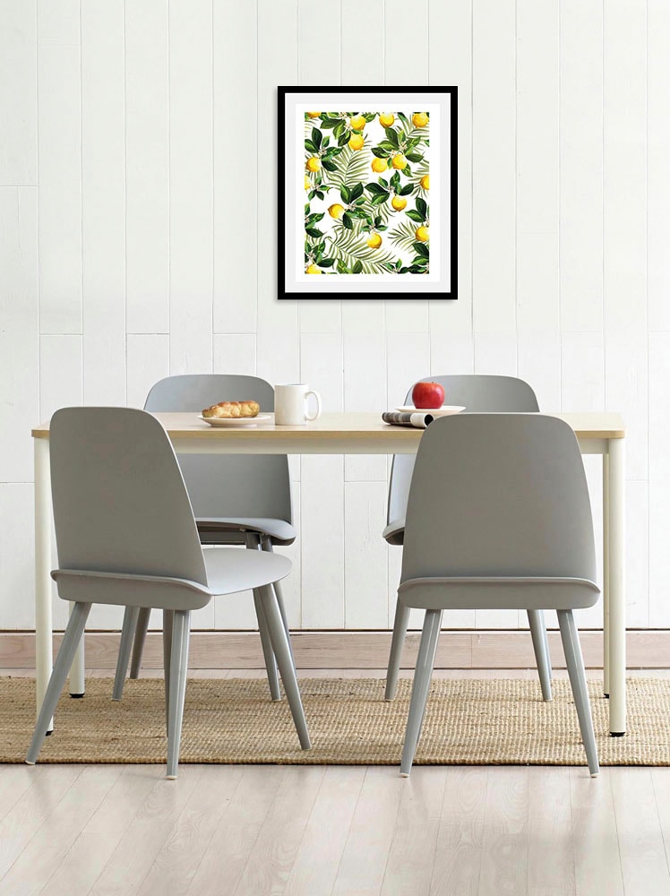 Image of queence Bild "Enapay" Essen Kunst Lebensmittel Obst Obst Bilder 1 Stk. tlg. gerahmt
