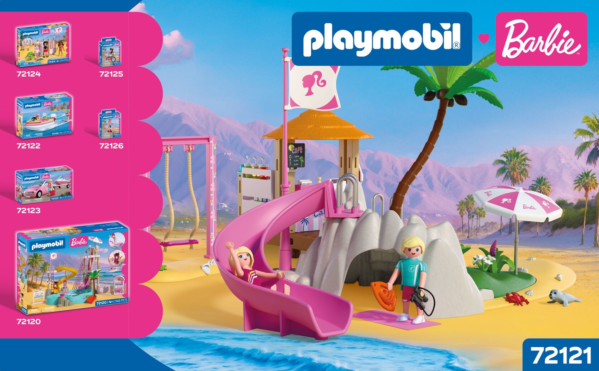 Playmobil® Jeu de construction »PLAYMOBIL x Barbie™ Strand Café (72121), Barbie™« Made in Europe