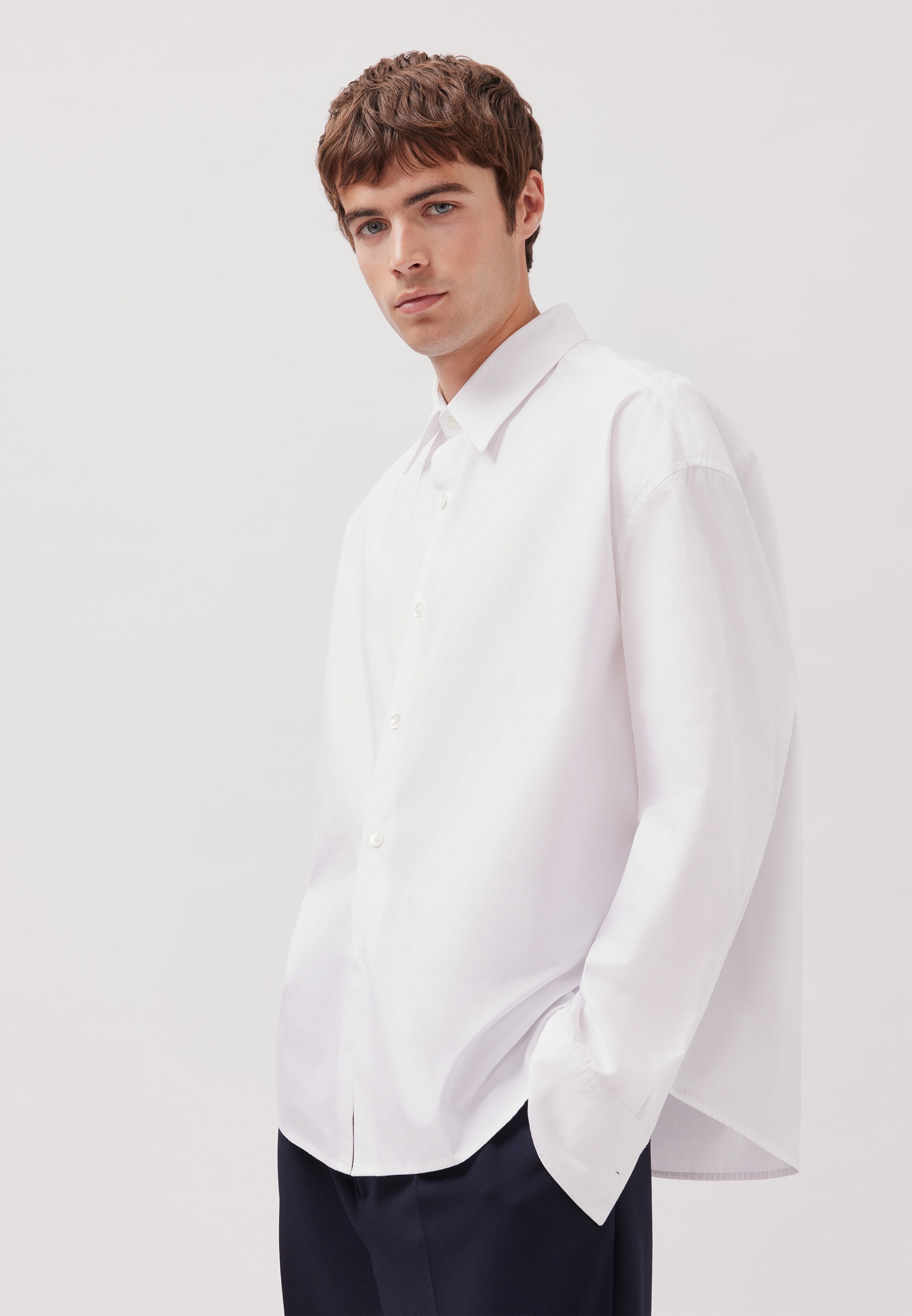 studio seidensticker Businesshemd Oversized 1/1 Kentkragen Uni