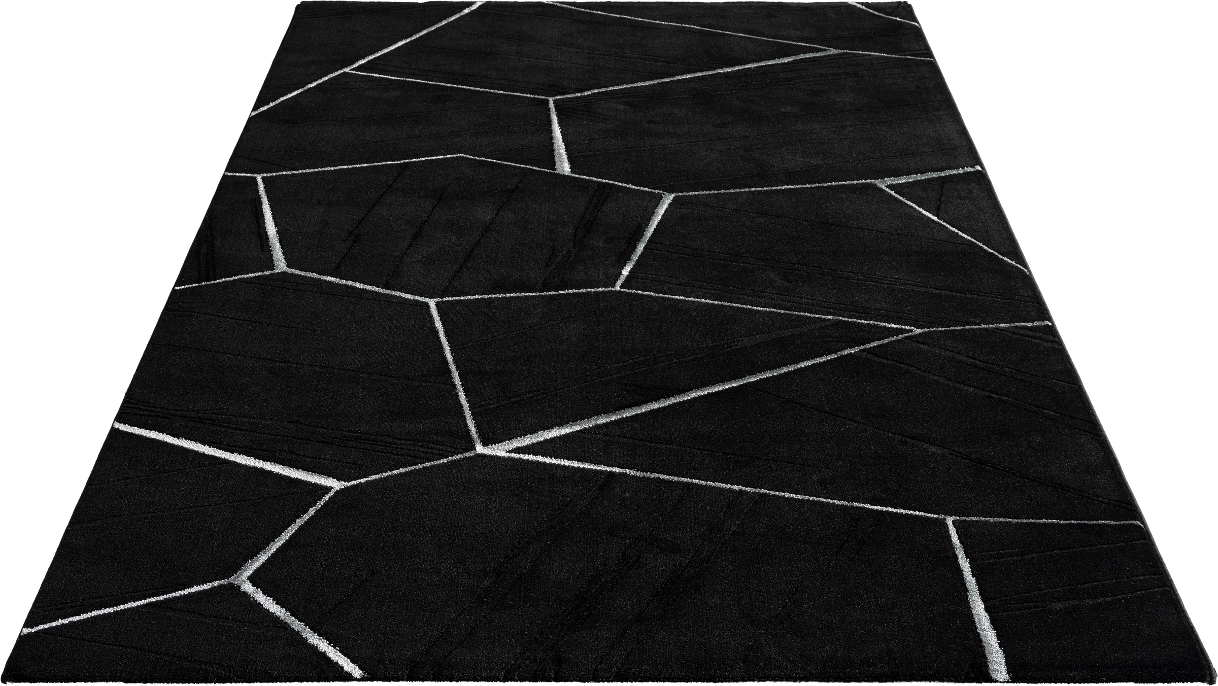 Image of Guido Maria Kretschmer Home&Living Teppich »Waben«, rechteckig, 12 mm Höhe, weiche Haptik, flacher Teppich, Weich, Pflegeleicht, Elegant, Wohnzimmer Schlafzimmer Esszimmer bei Ackermann Versand Schweiz