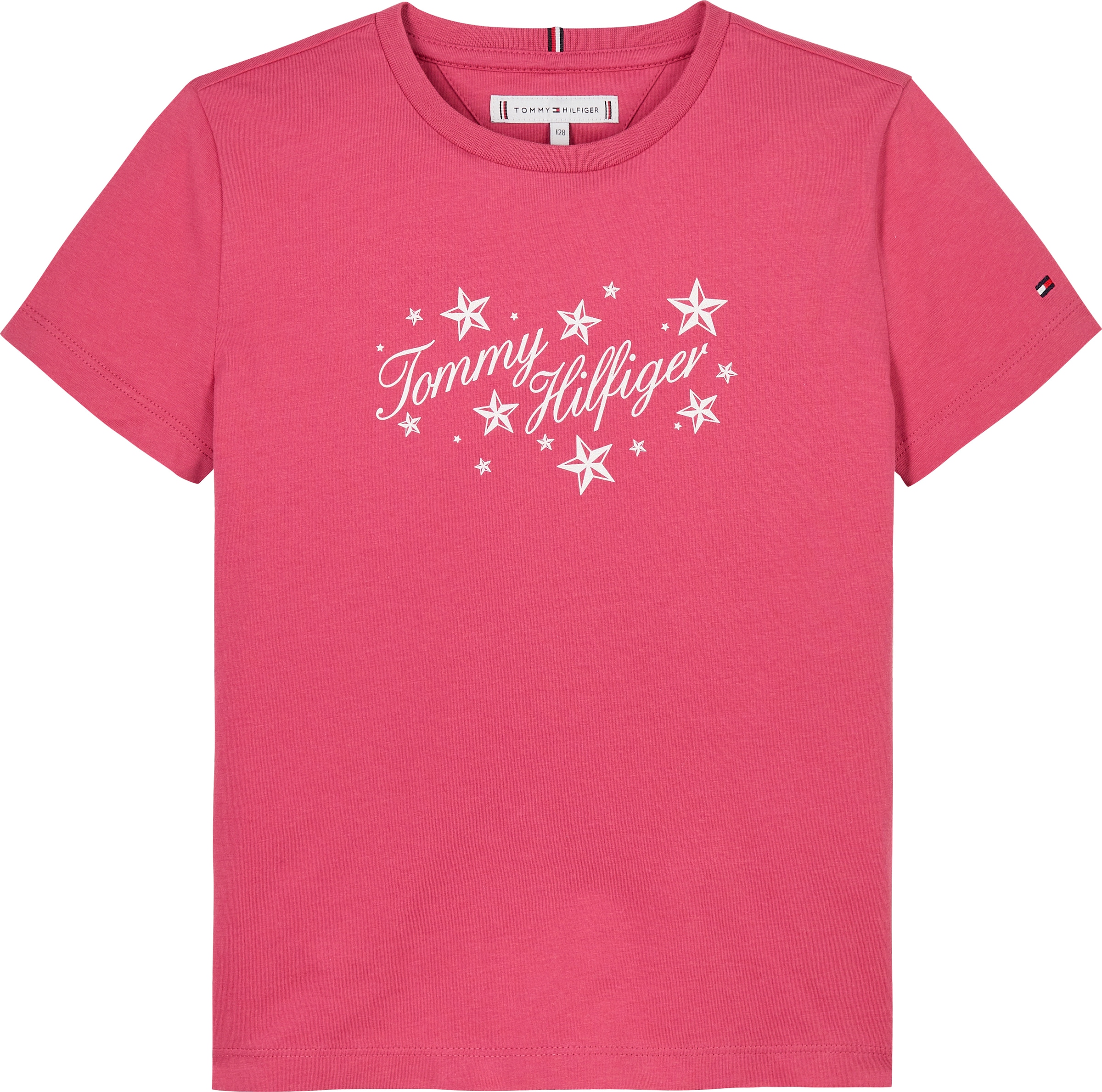 Kurzarmshirt »TOMMY SCRIPT GLITTER TEE SS«, Baby bis 2 Jahre, Glitzer, Kurzarm