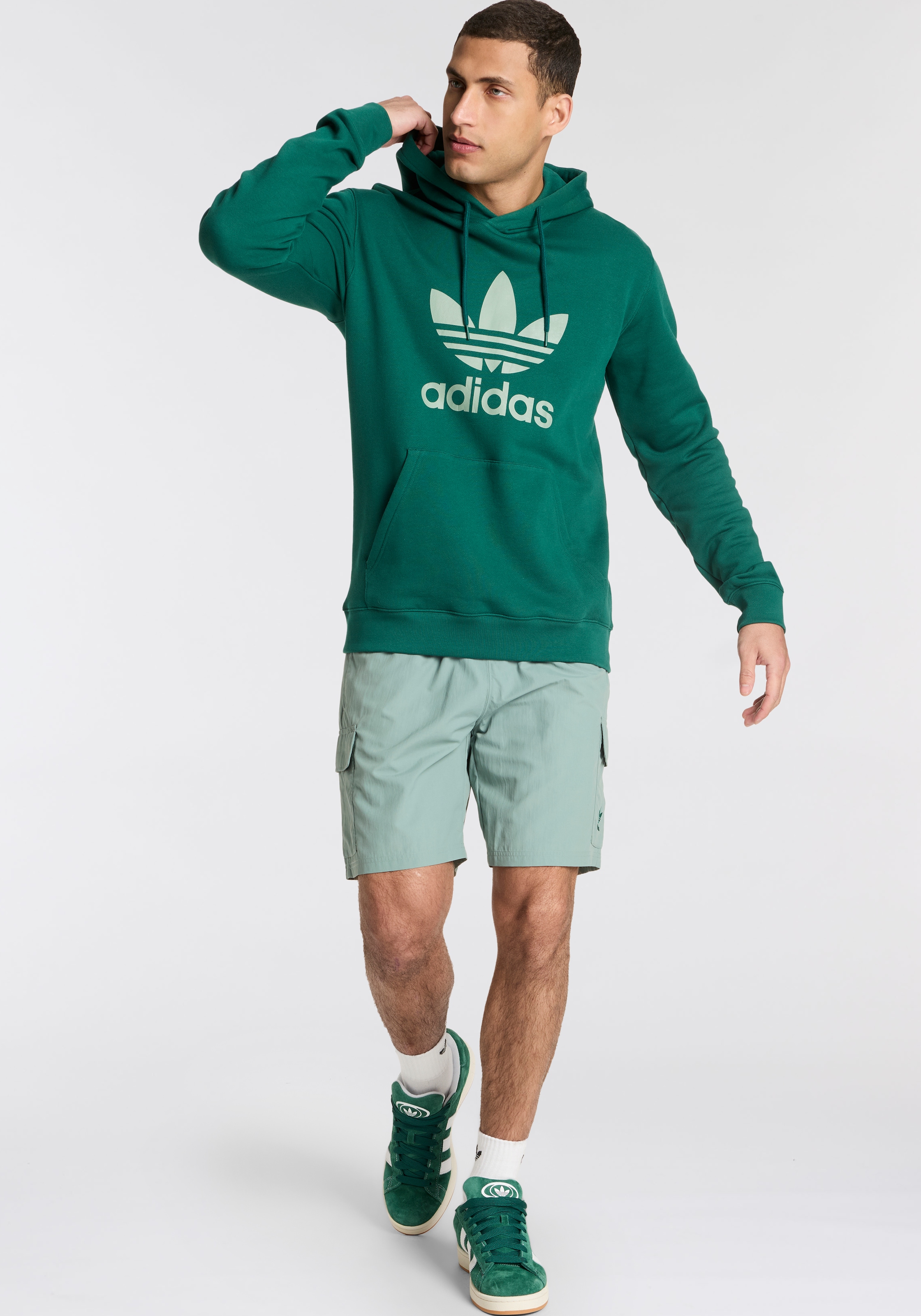 adidas Originals Kapuzensweatshirt »TREFOIL HOODY«, Hoodie, Kapuzenpullover mit grossem Logoprint