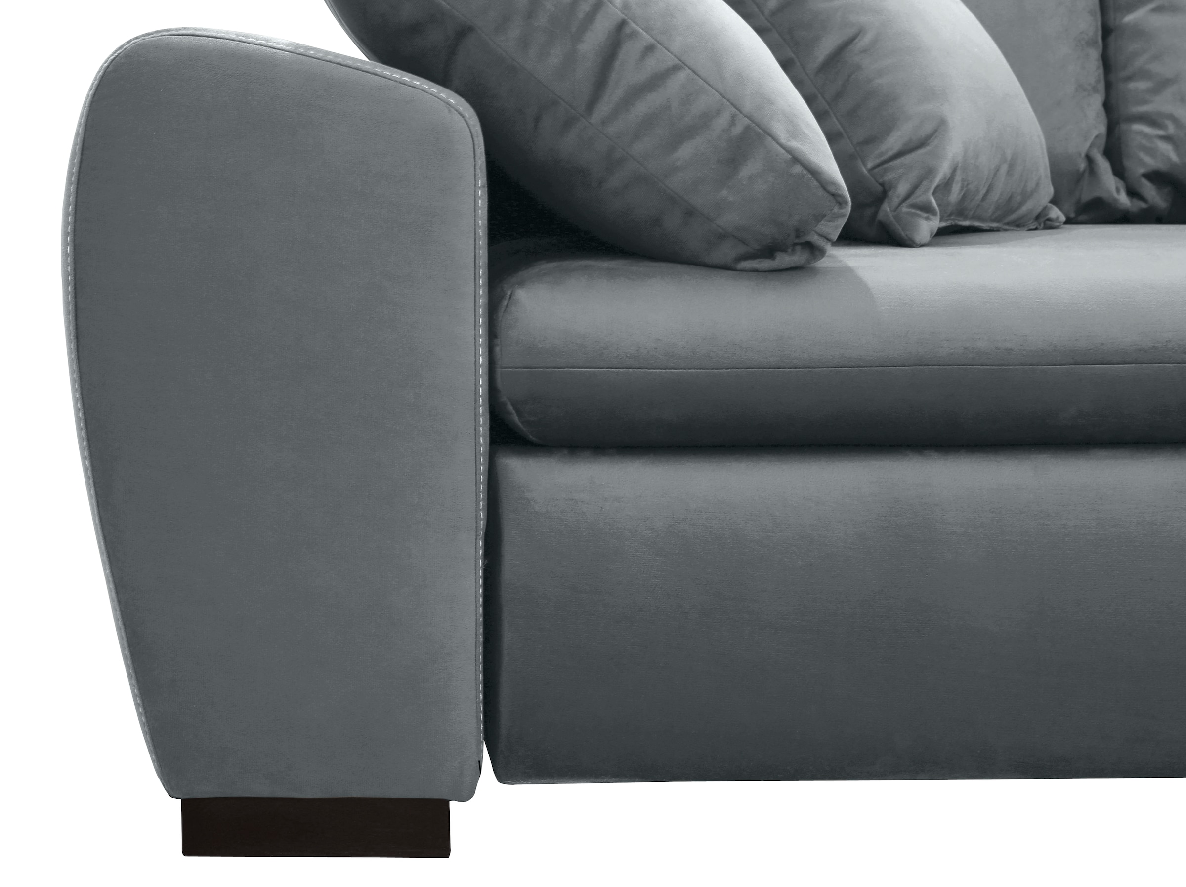 Home affaire Ecksofa Cara Mia L-Form, wahlweise mit Bettfunktion und Bettkasten, Massivholzfüsse