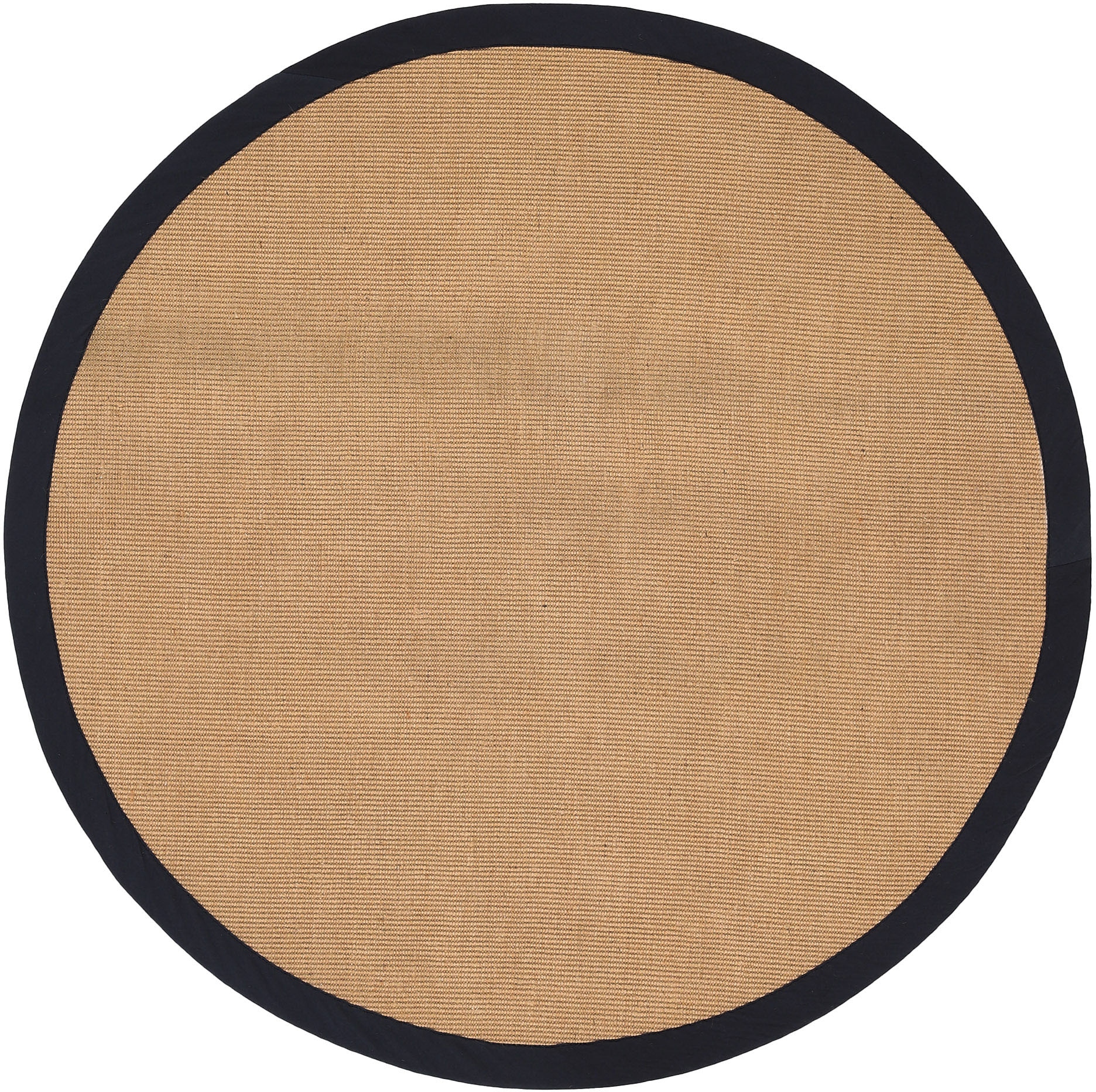 Sisalteppich »Sisal«, rund, mit farbiger Bordüre, Anti-Rutsch Rückseite