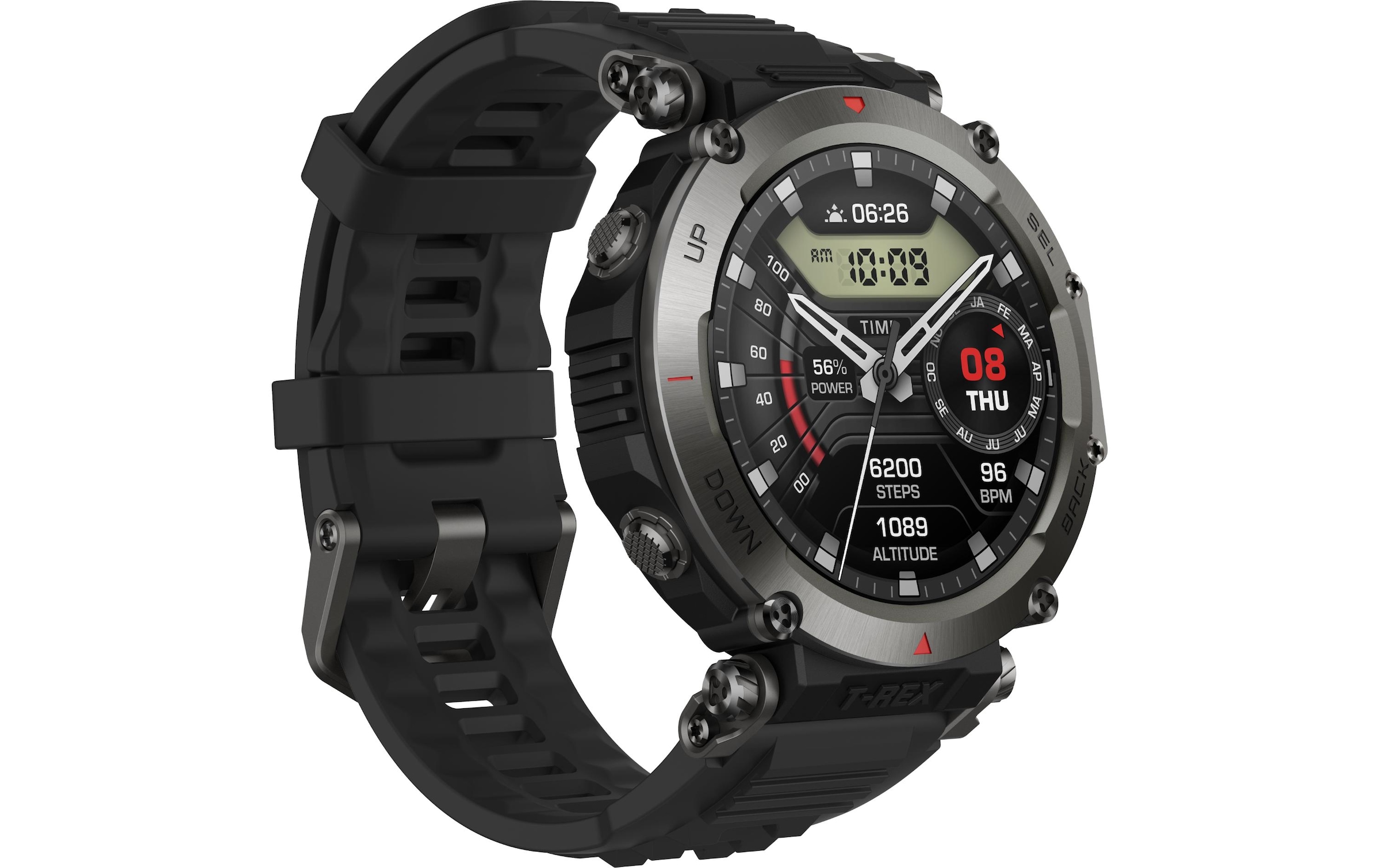 Amazfit Smartwatch »T-Rex Ultra Abyss Black«, (3,51 cm / 1,39 Zoll)