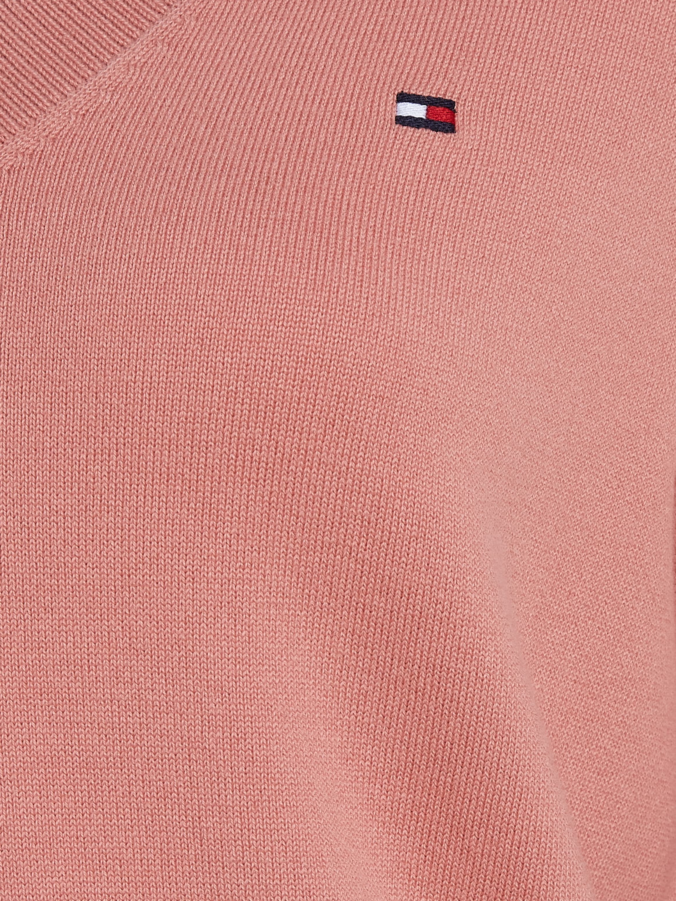 Tommy Hilfiger V-Ausschnitt-Pullover, mit Logo-Stickerei