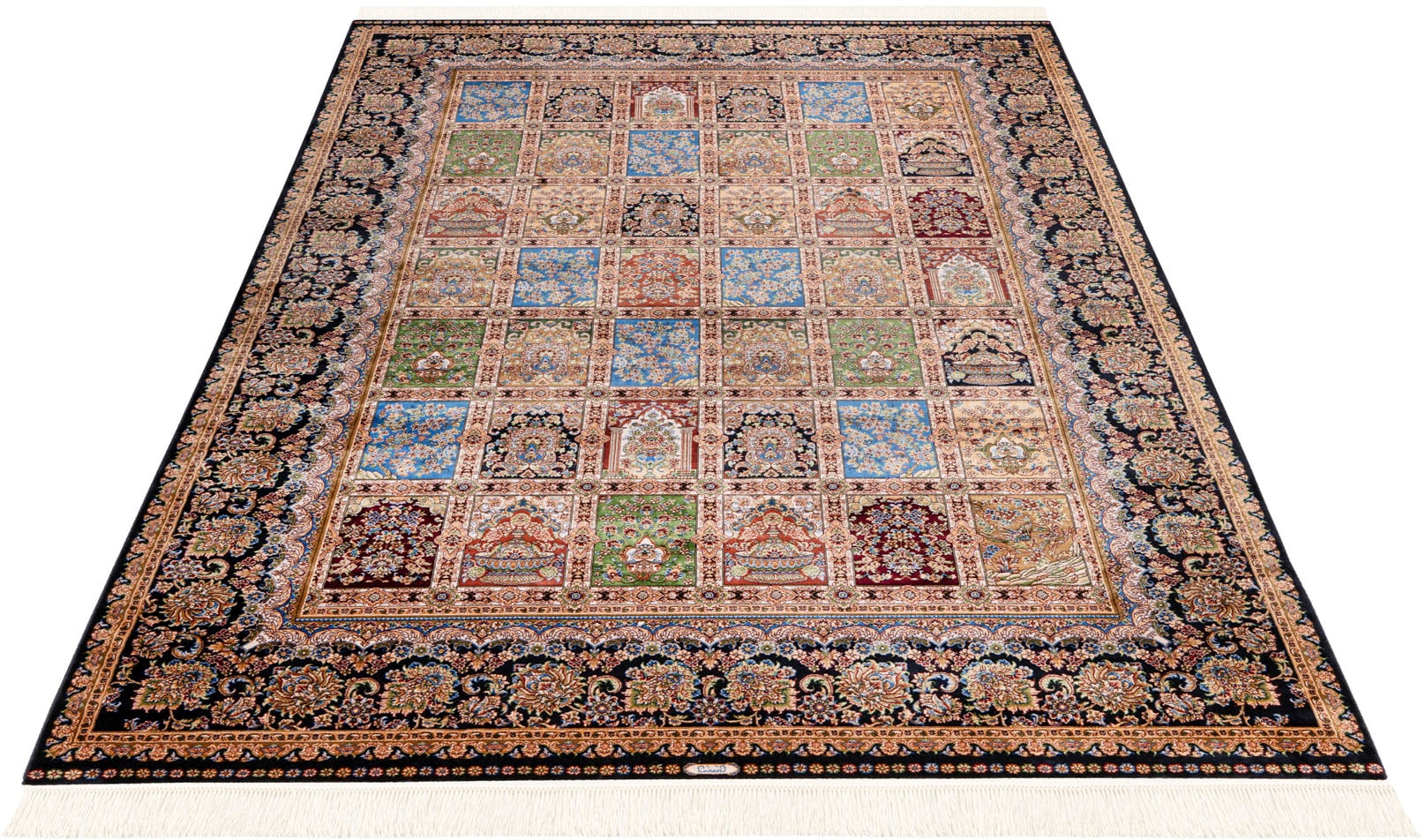 Image of Obsession Teppich "My Babylon of Obsession 301" rechteckig 8 mm Höhe Kurzflor, Orient-Optik, mit Fransen, besonders hohe Knotendichte
