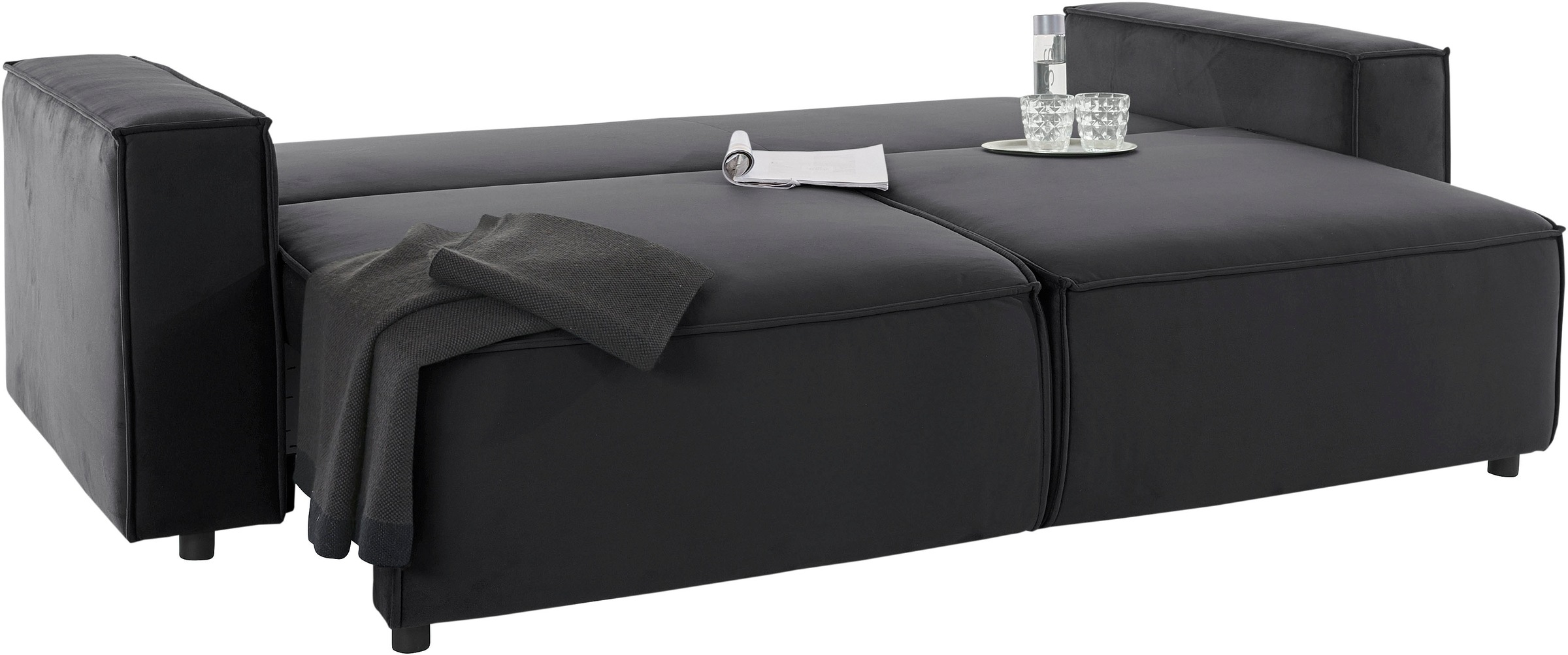 INOSIGN Schlafsofa »Marva«, incl. Bettfunktion und Bettkasten, Federkern