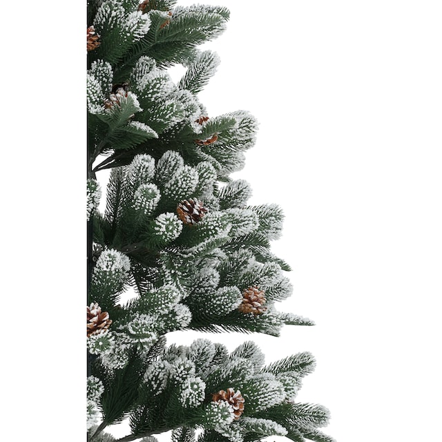 Myflair Möbel & Accessoires Künstlicher Weihnachtsbaum »Weihnachtsdeko,  Snow on Green, künstlicher Christbaum, Tannenbaum«, mit leicht beschneiten  Ästen und Tannenzapfen günstig kaufen