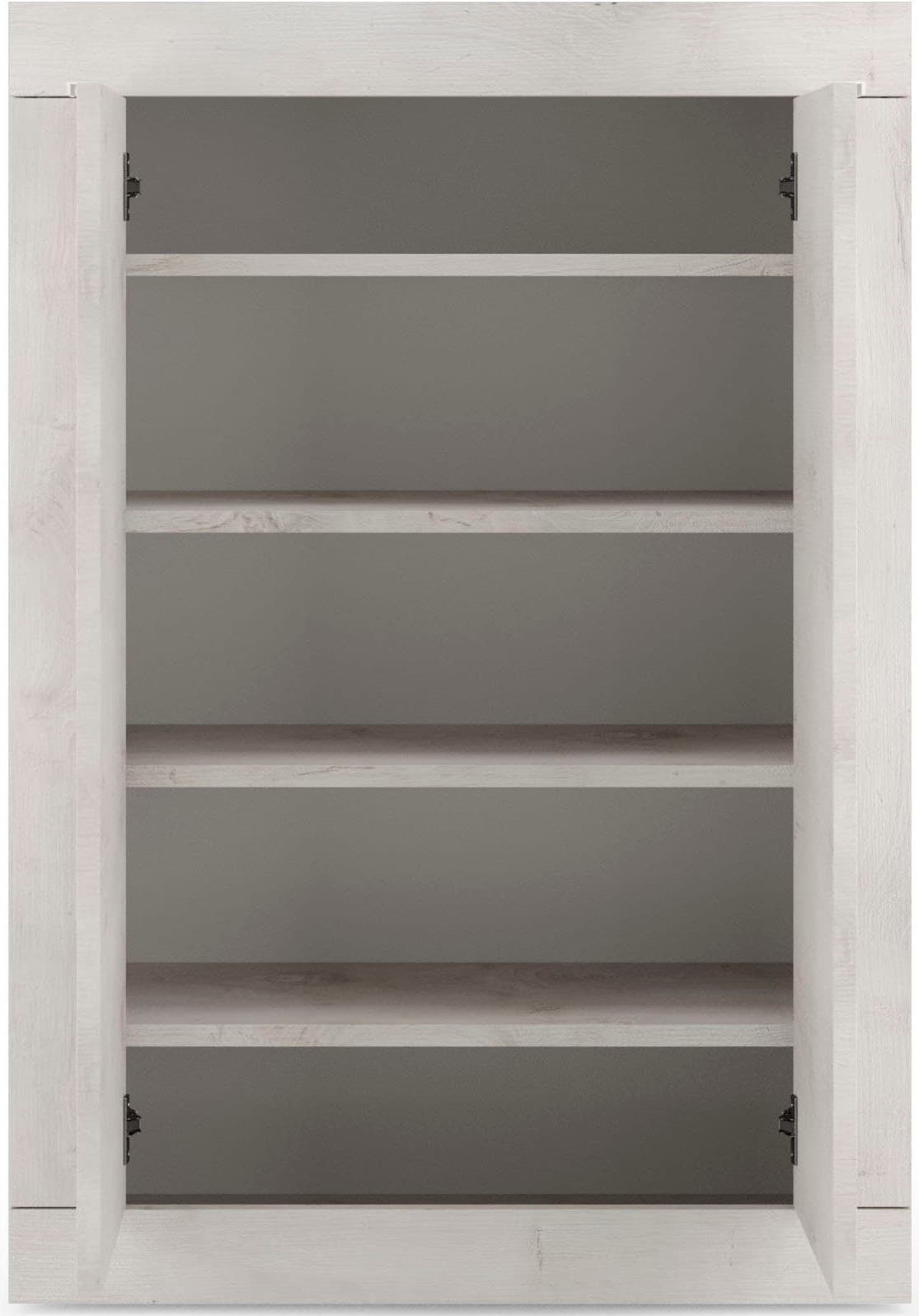INOSIGN Schuhschrank »Basic Breite 78 cm, Höhe 116 cm, Schuhkommode,«, moderne Rahmenoptik, Metallgriffe, 4 Einlegeböden