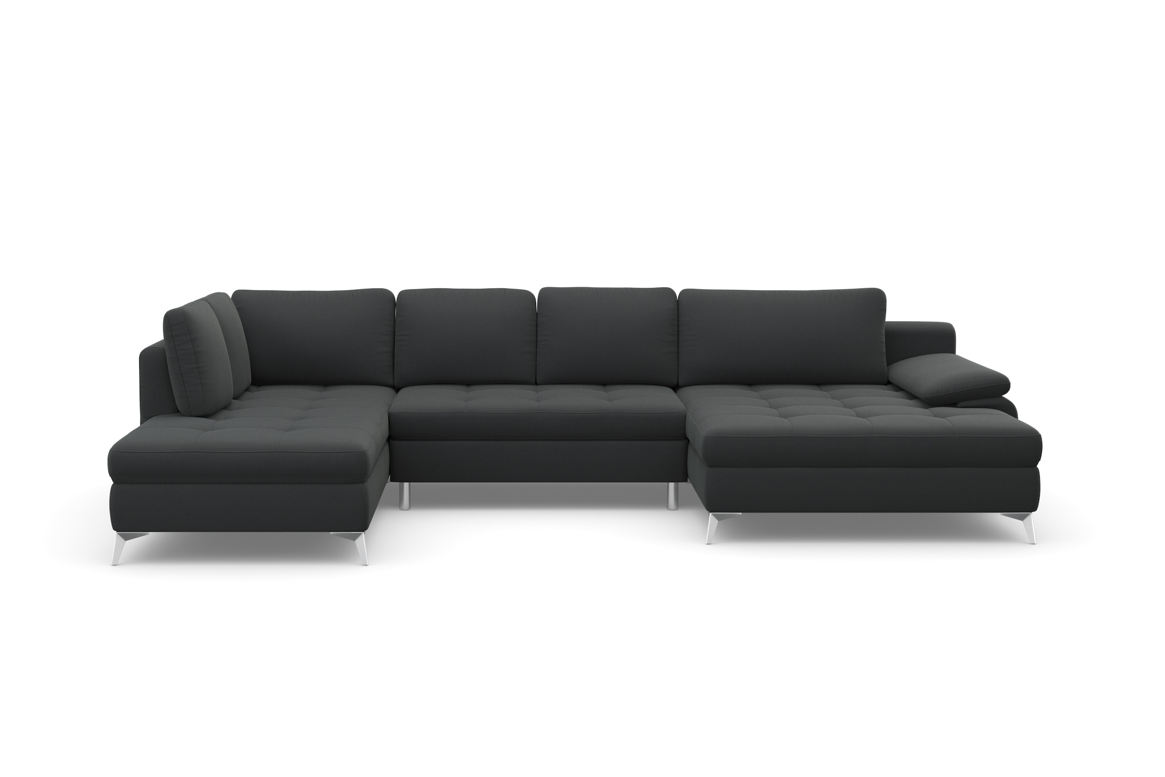 sit&more Wohnlandschaft »Latigo U-Form« mit Mega-Recamiere, wahlweise mit Bettfunktion und Bettkasten