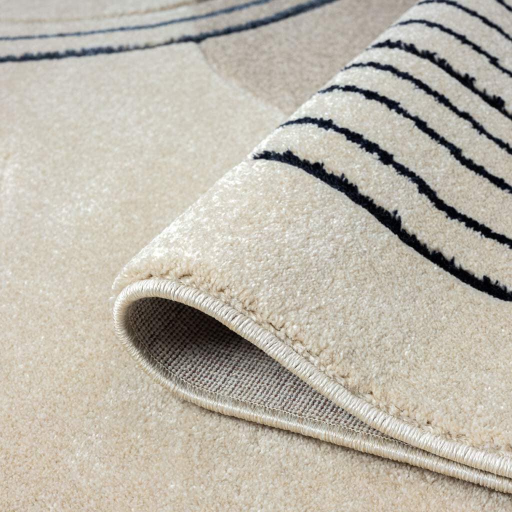 Carpet City Teppich »BONITO 7157«, rechteckig, 11 mm Höhe, Läufer, Flachflor, Hochtief-Muster/ 3D-Effekt, Geo-Muster, Wohnzimmer