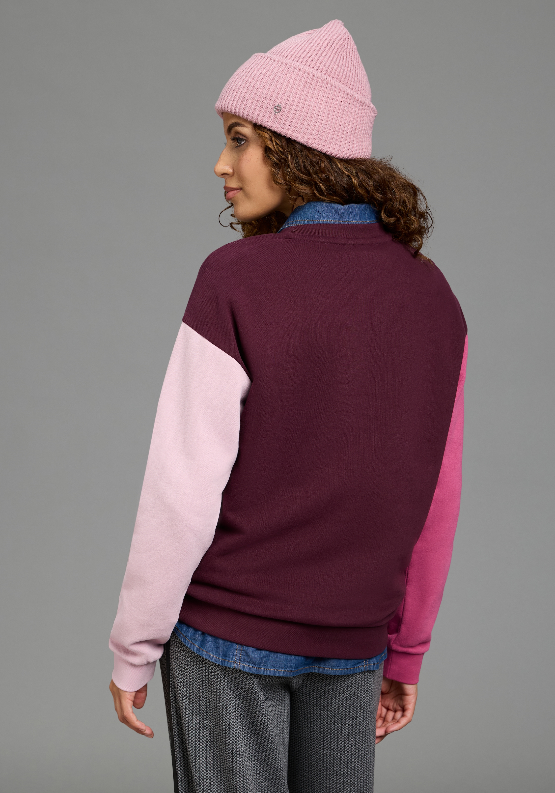 KangaROOS Sweat-shirt , avec col rond, manches longues, en coton et polyester
