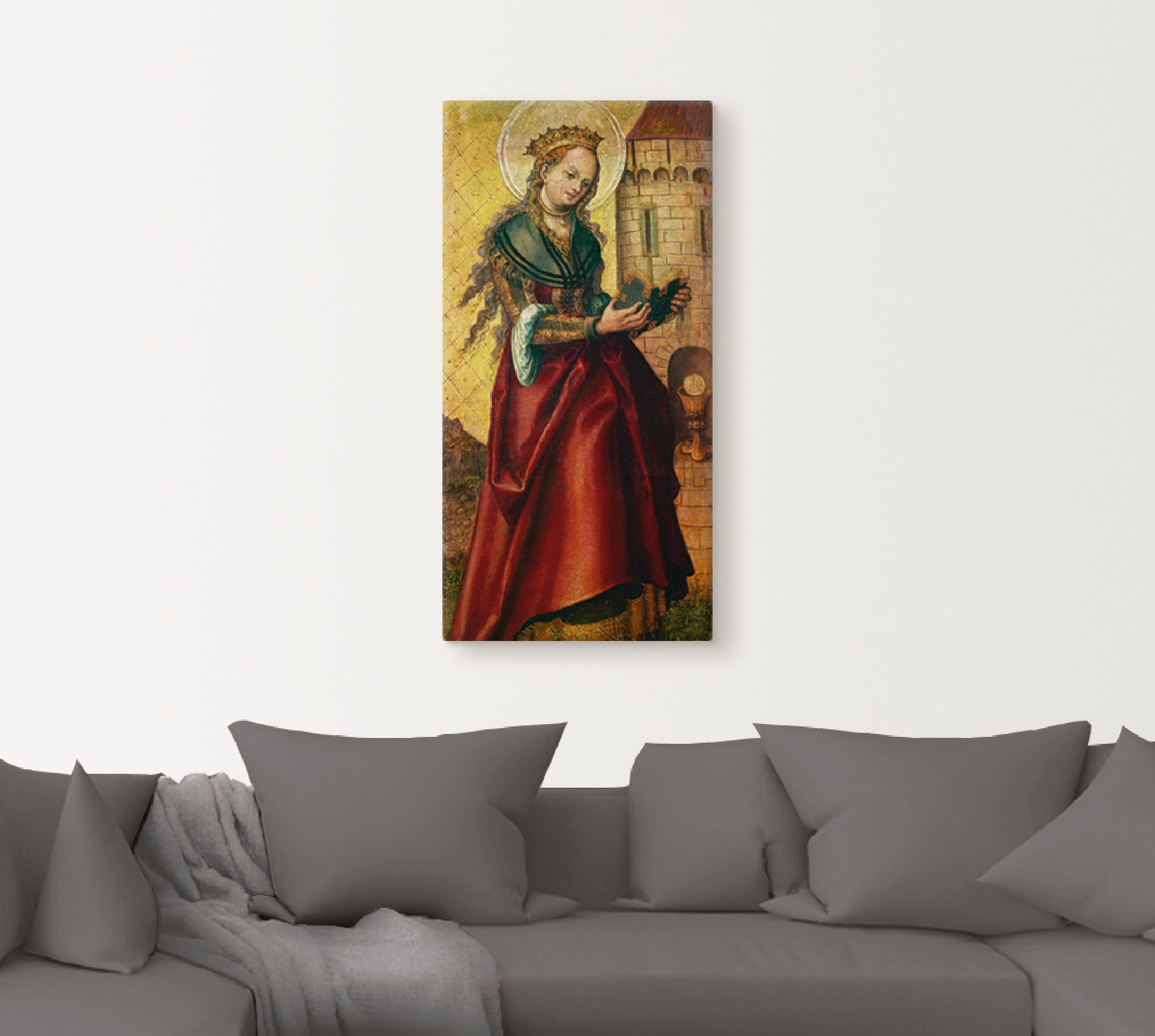 Artland Wandbild »Die heilige Barbara.«, Frau, (1 St.), als Leinwandbild, Poster in verschied. Grössen
