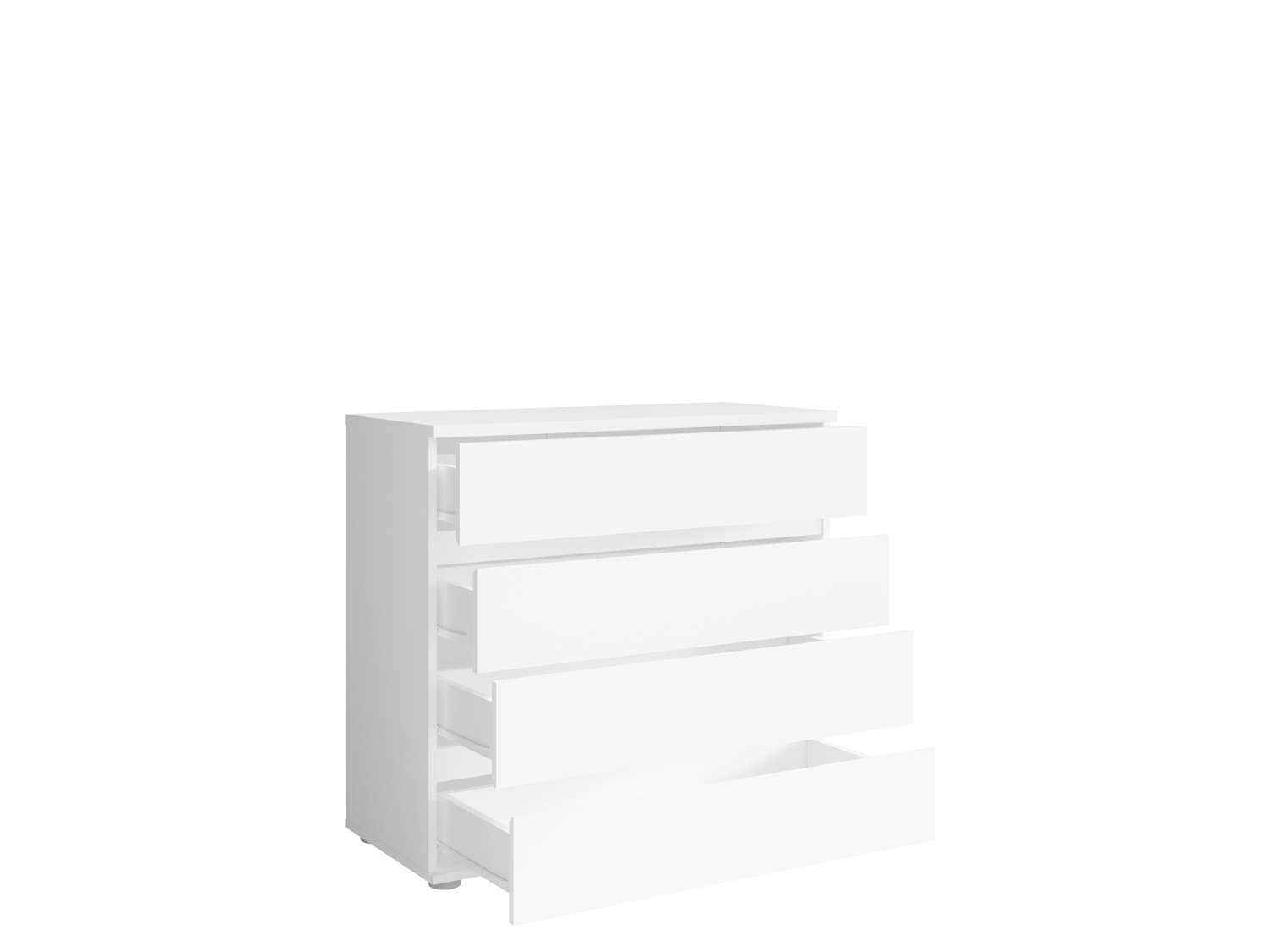 Home affaire Kommode »Greti Sideboard mit 4 Schubladen, Masse B/T/H: 91,2/42/84,3 cm«, Schubladenschrank mit viel Stauraum, weiss matt, Breite 91,2 cm