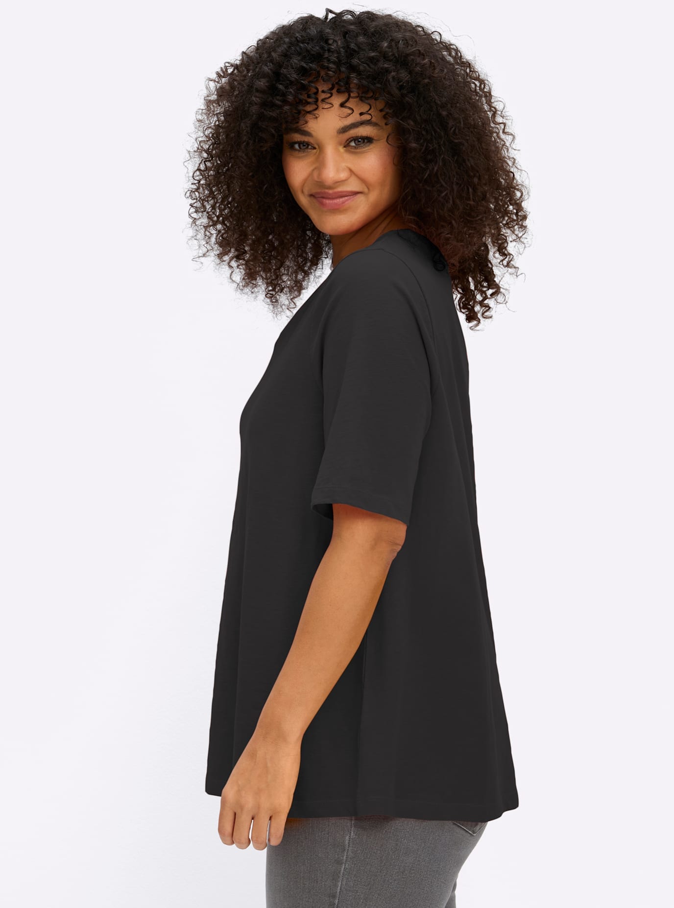 Sheego T-shirt en V »Shirt« 1