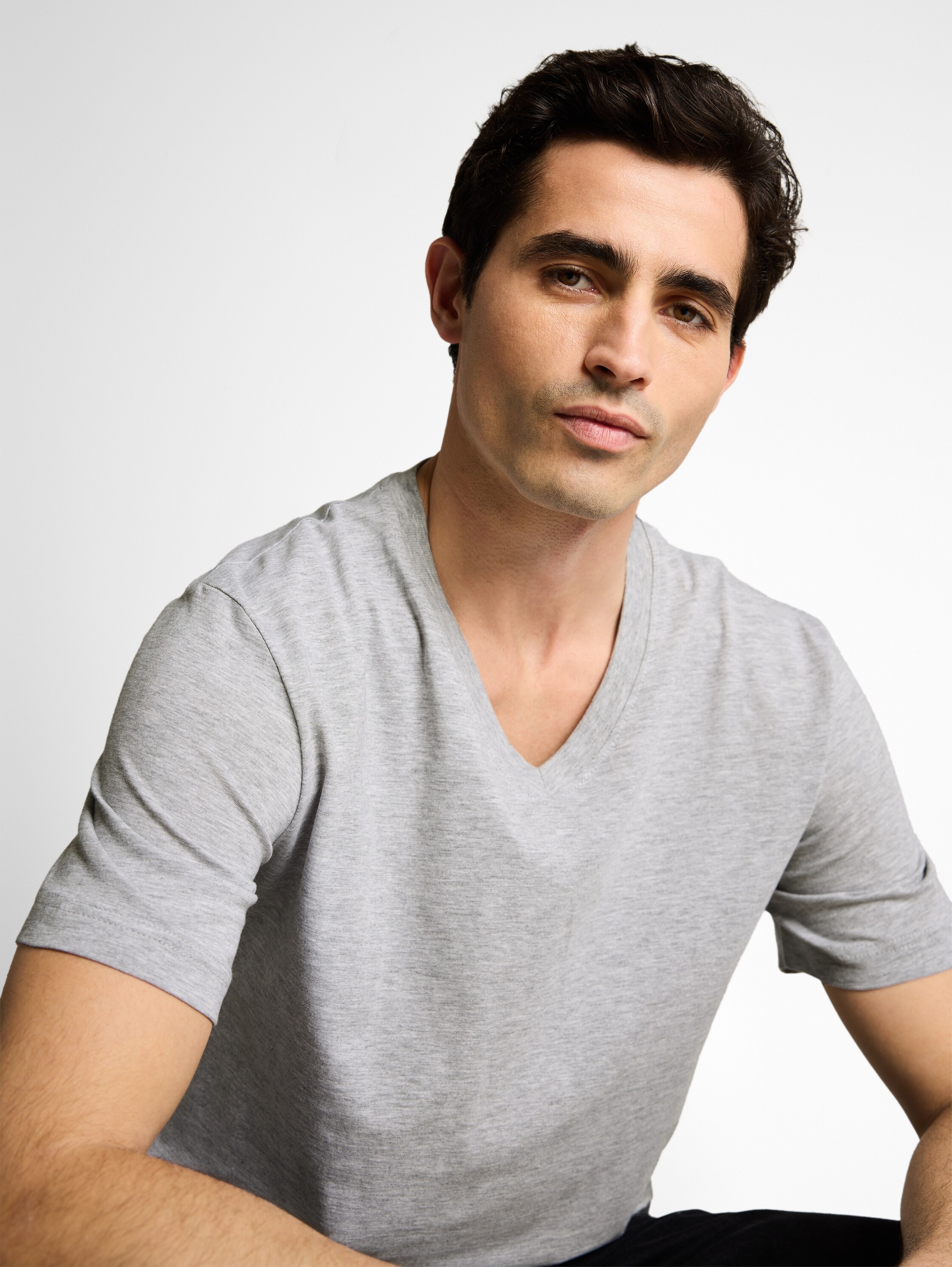 TOM TAILOR T-shirt Paquet, 2 avec col en V, lot de deux