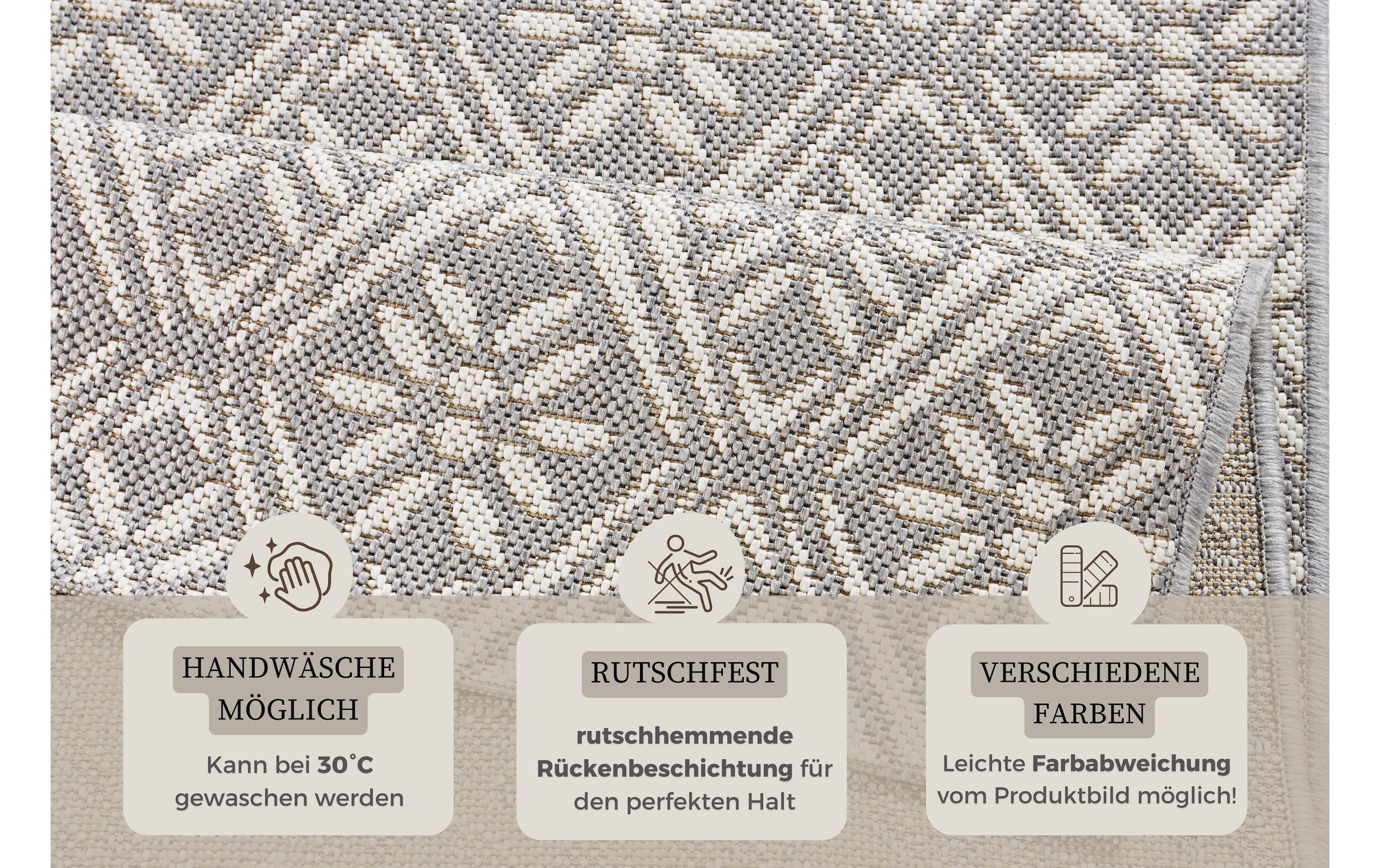 HANSE Home Teppich »Creation 80 cm x 200 cm« Küchenteppich