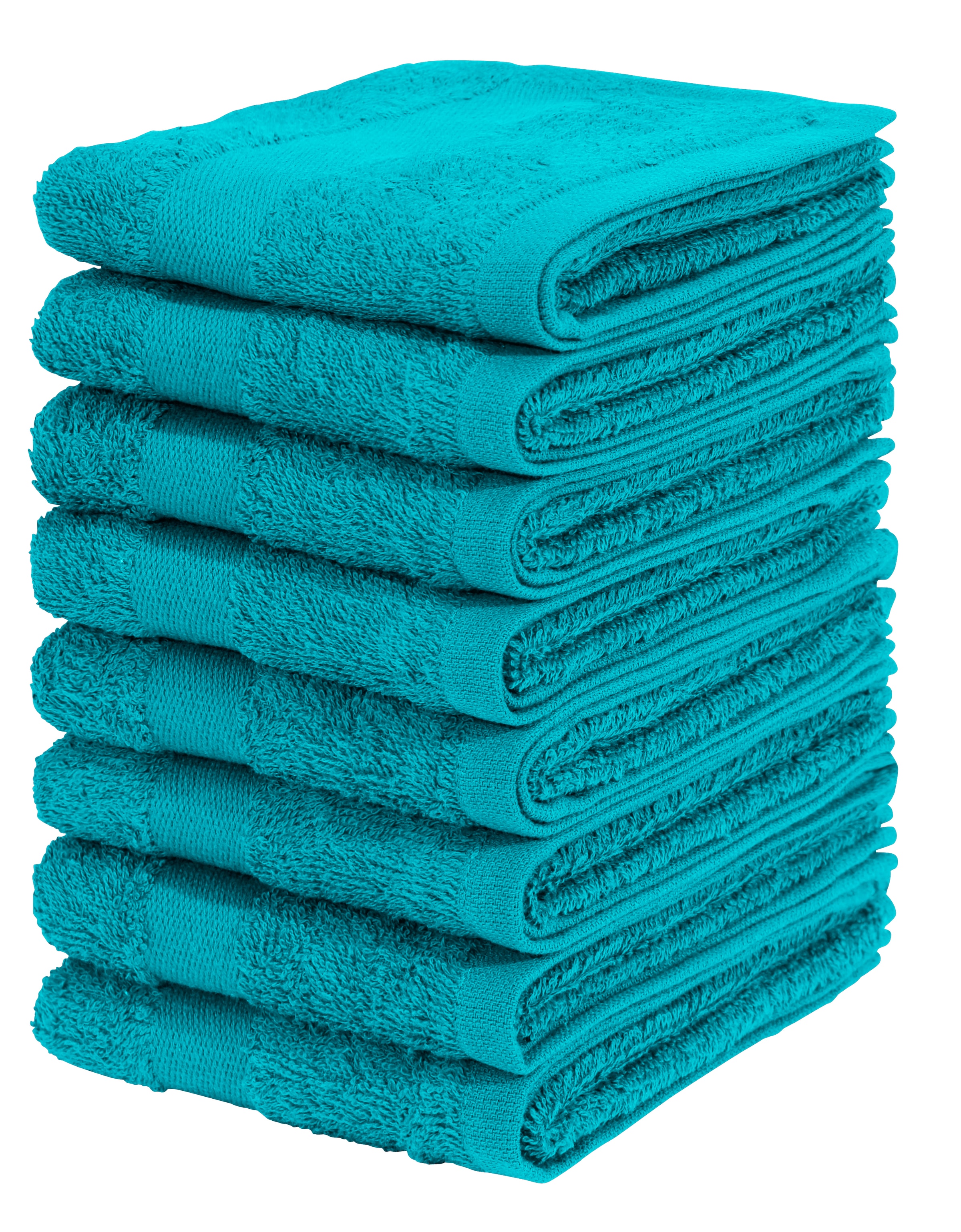 GOODproduct Gästehandtücher »Vanessa, 8 Gästehandtücher, 30x50cm, in Standard- und Premium-Qualität« Handtücher mit Bordüre, 100% Baumwolle, einfarbig, weich