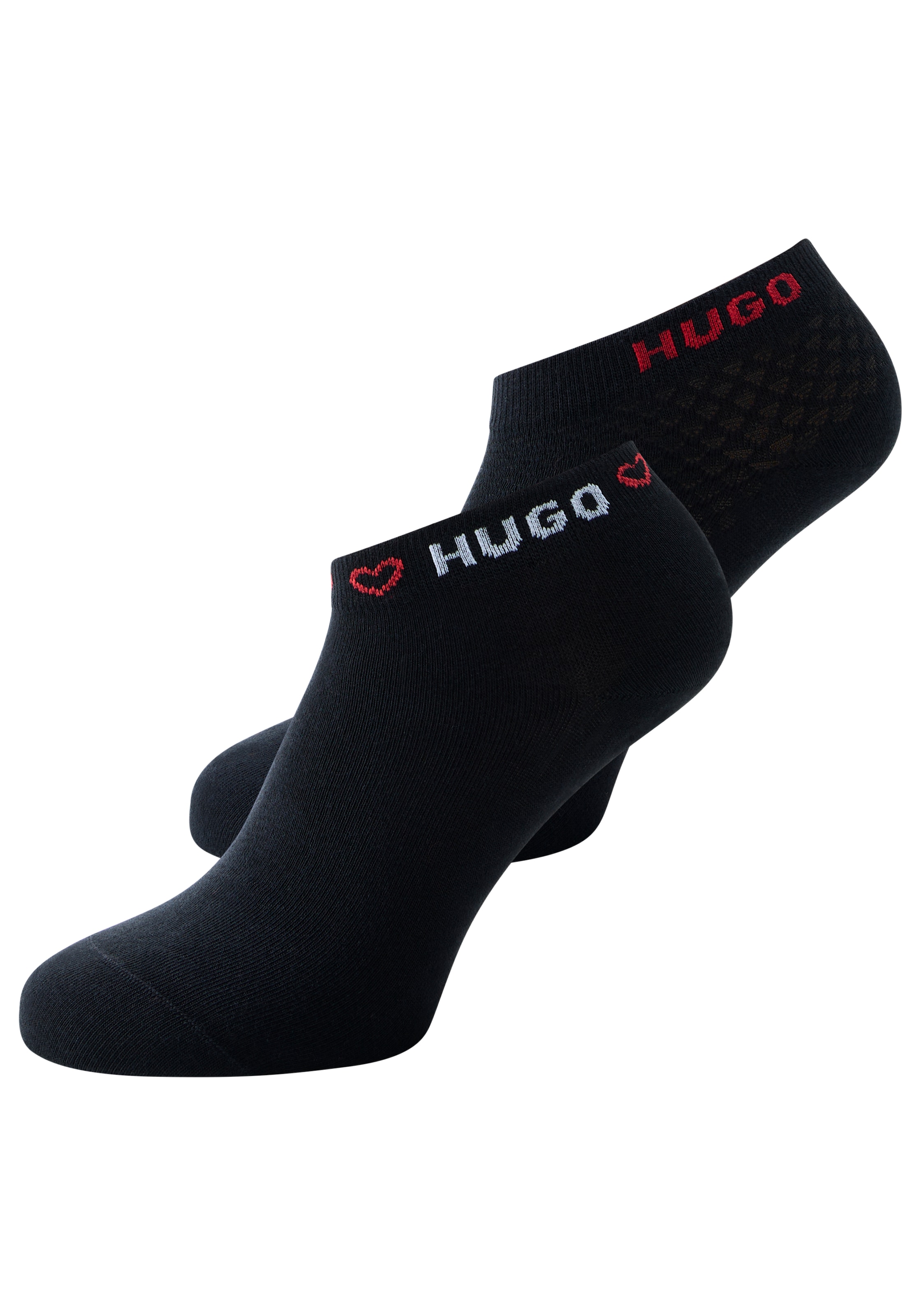HUGO Underwear Chaussettes courtes Logos am Rand