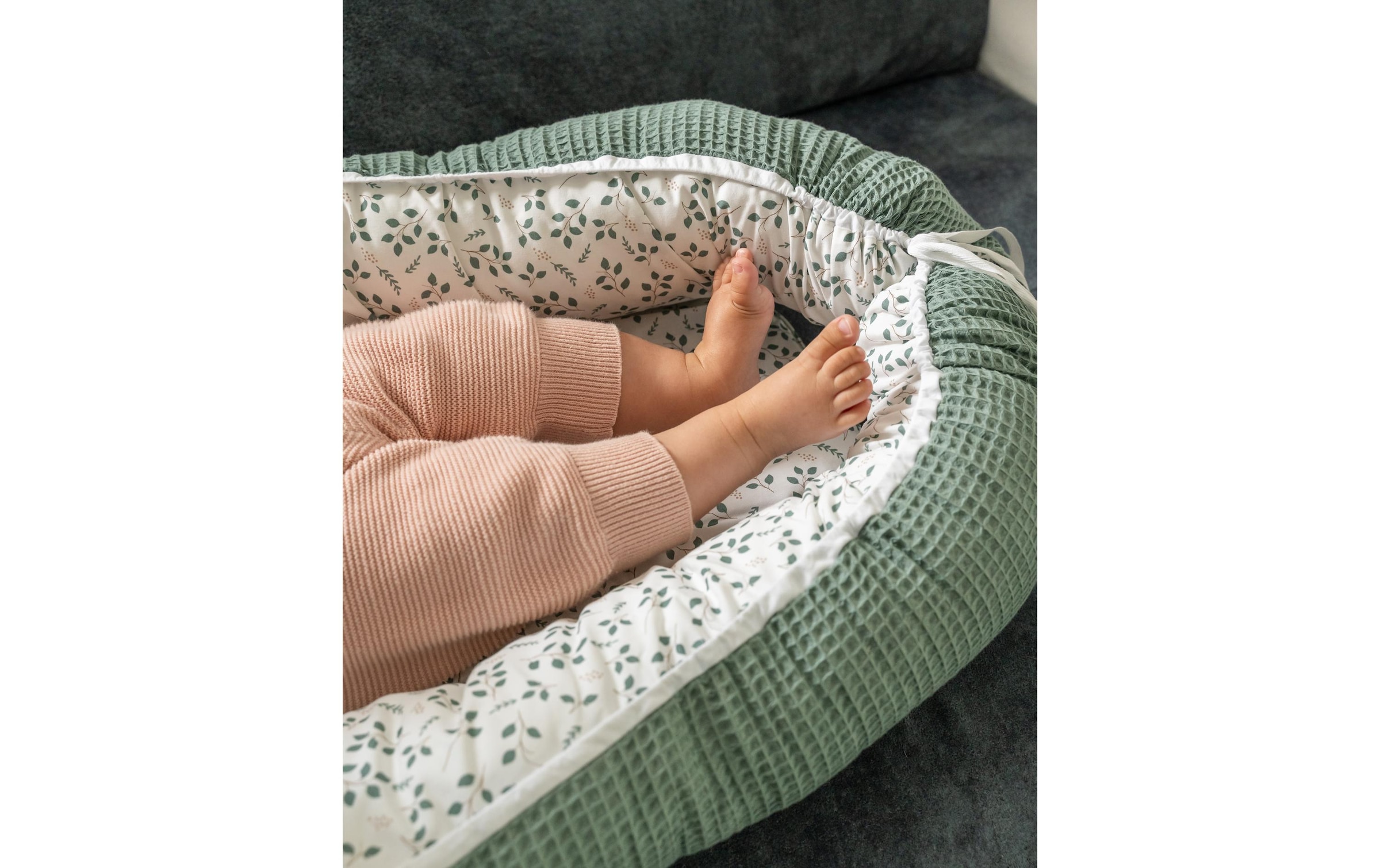 ULLENBOOM ® Nid douillet »Cocoon Floral 55 x 95 cm«
