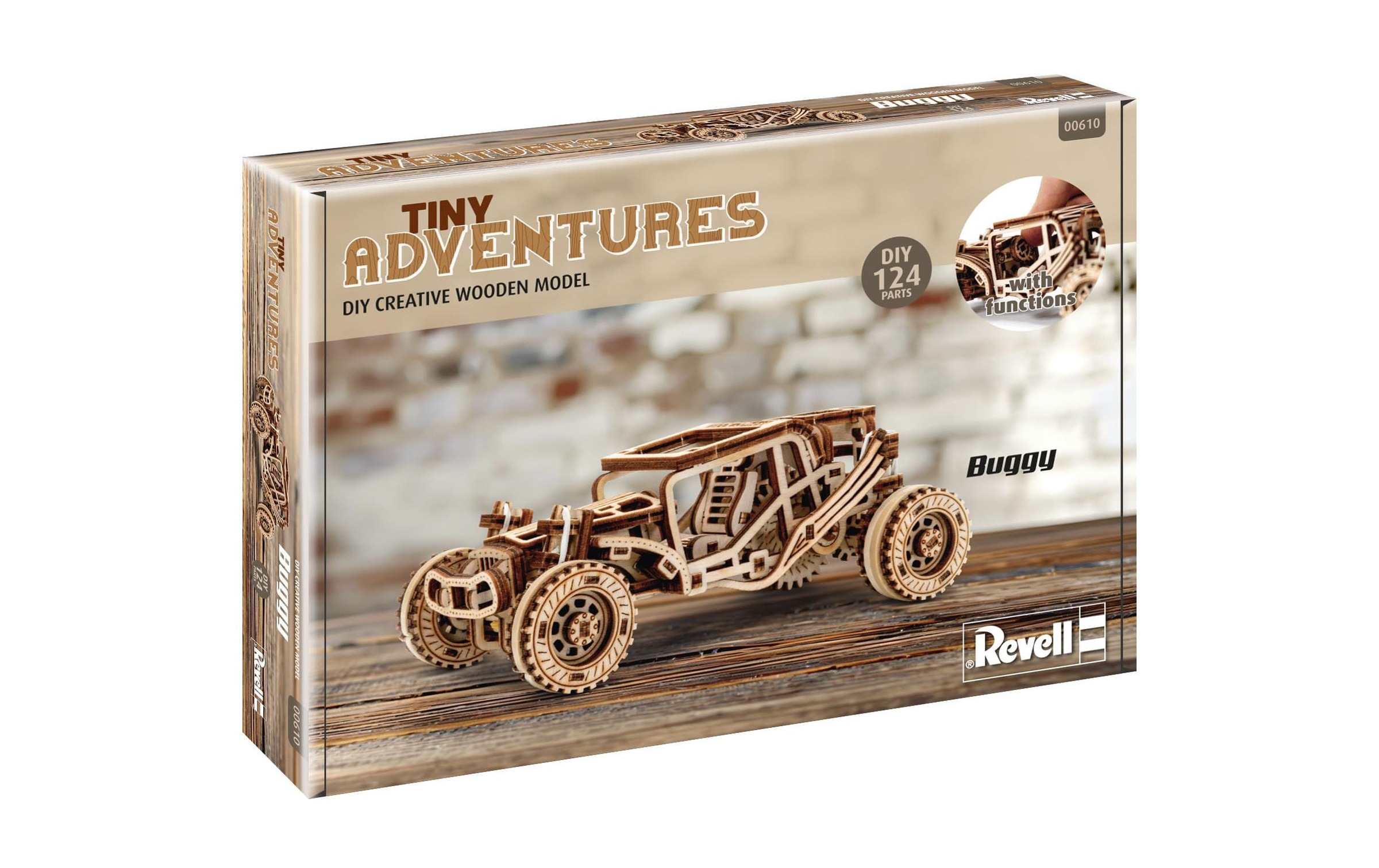 Image of Revell Modellbausatz "Revell Tiny Adventures, Buggy, Auto-Bausatz aus Holz," 1:32 Made in Europe