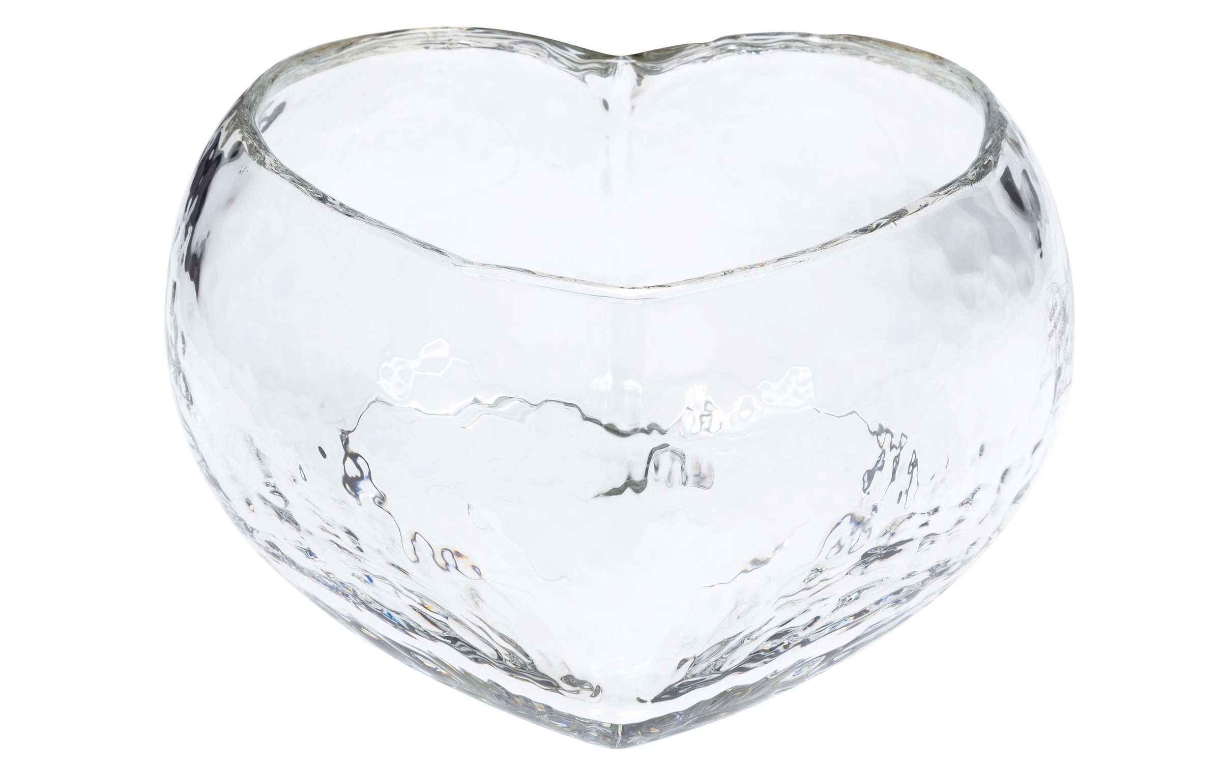 Image of Glasi Hergiswil Schale »Herz Romantica klein, 19.5 cm, Glasi Hergiswil«, aus Glas bei Ackermann Versand Schweiz