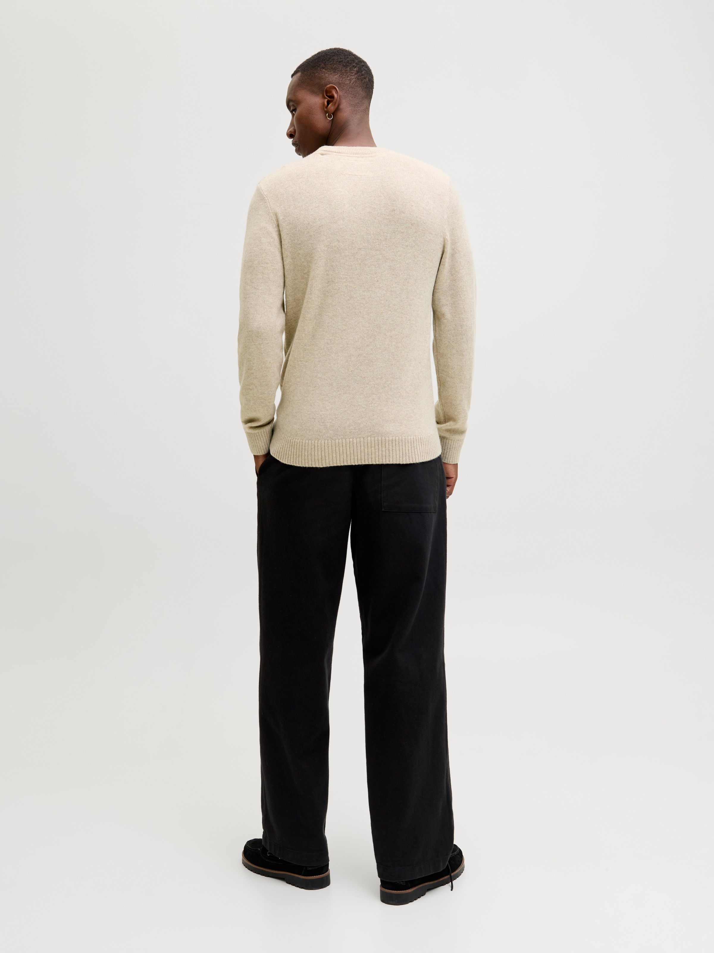 Jack & Jones Rundhalspullover »JPRBLULAMBSWOOL KNIT CREW NECK«