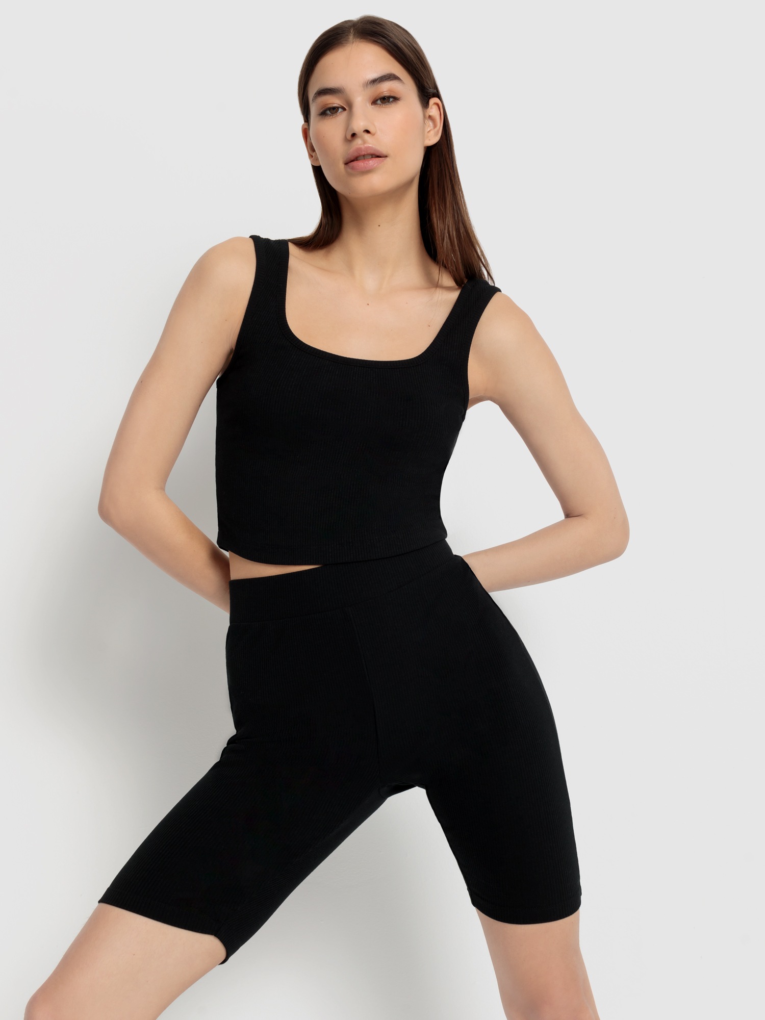 LSCN by LASCANA Shorty, (2 tlg.), mit Rippen