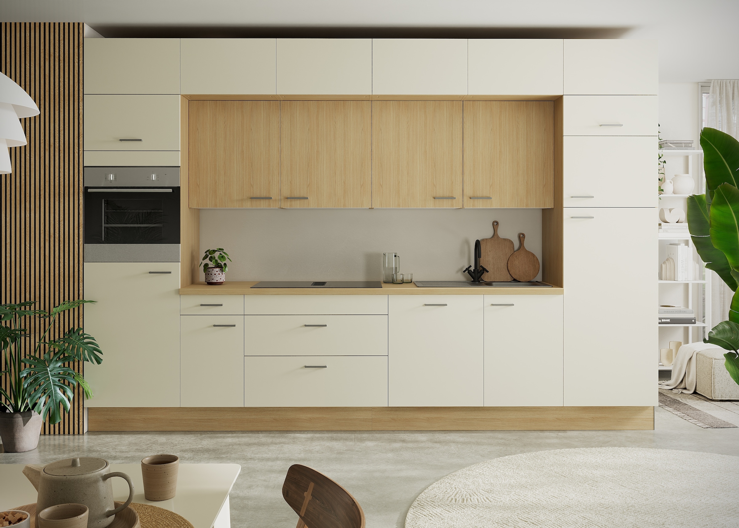 KOCHSTATION Kitchenette »KS-Lucy« Breite 360 cm, Soft-Close, inkl. Zubehör, wahlweise mit E-Geräten