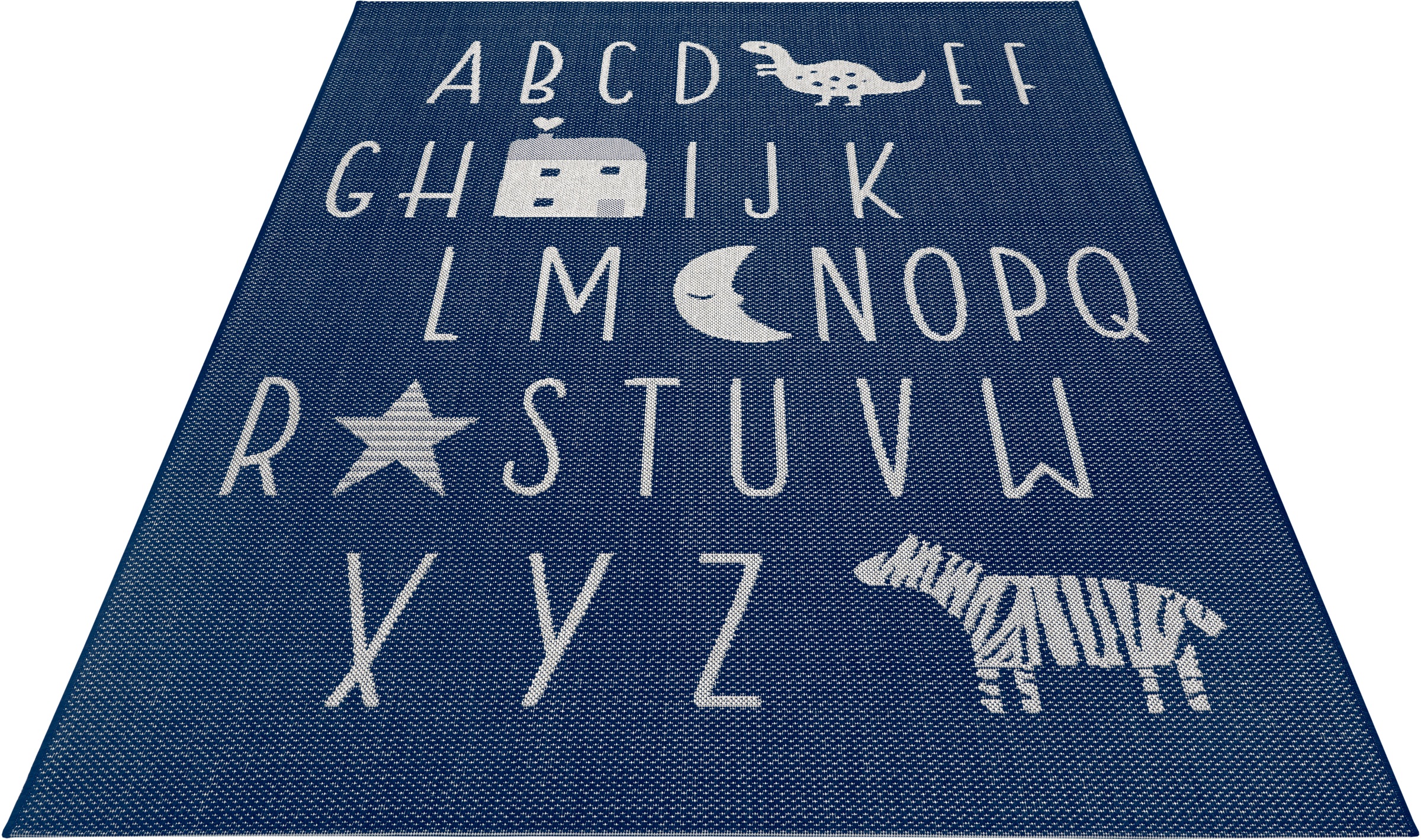 Image of Lüttenhütt Kinderteppich »Alphabet«, rechteckig, 3 mm Höhe, ABC Lernunterlage, In- und Outdoor geeignet, Flachgewebe, Pflegeleichter Teppich, ideale Teppiche fürs Kinderzimmer bei Ackermann Versand Schweiz