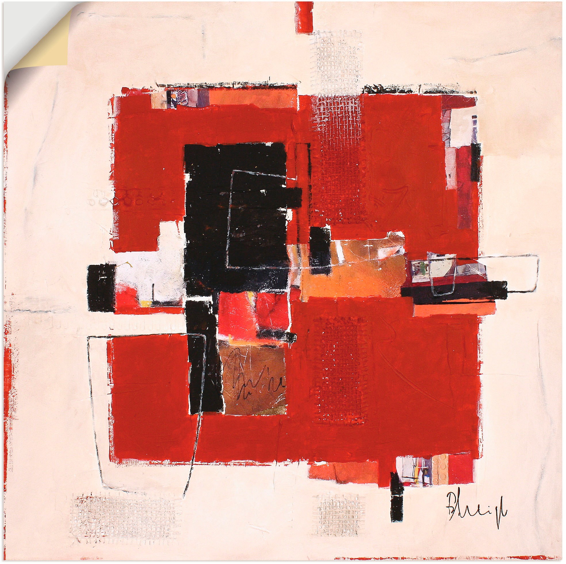 Image of Artland Wandbild »Italienisches Herbstlaub«, Muster, (1 St.), in vielen Grössen & Produktarten -Leinwandbild, Poster, Wandaufkleber / Wandtattoo auch für Badezimmer geeignet bei Ackermann Versand Schweiz